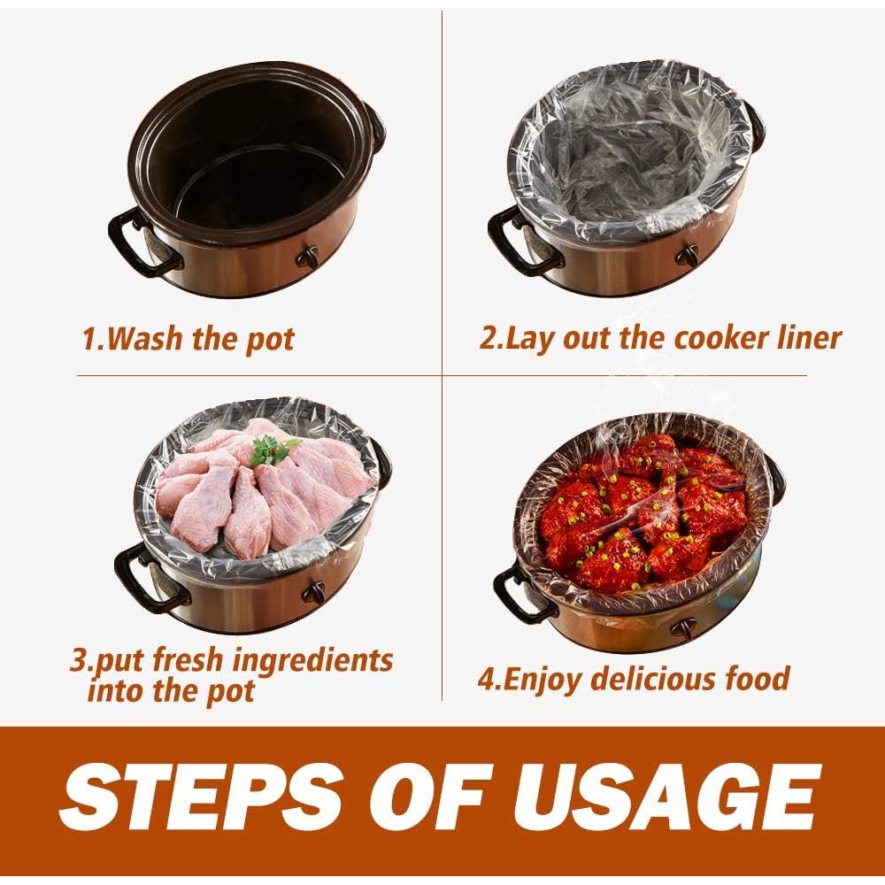 Bolsas Desechables para Olla Lenta WRAPOK 33x53.3 cm - 20 Unidades