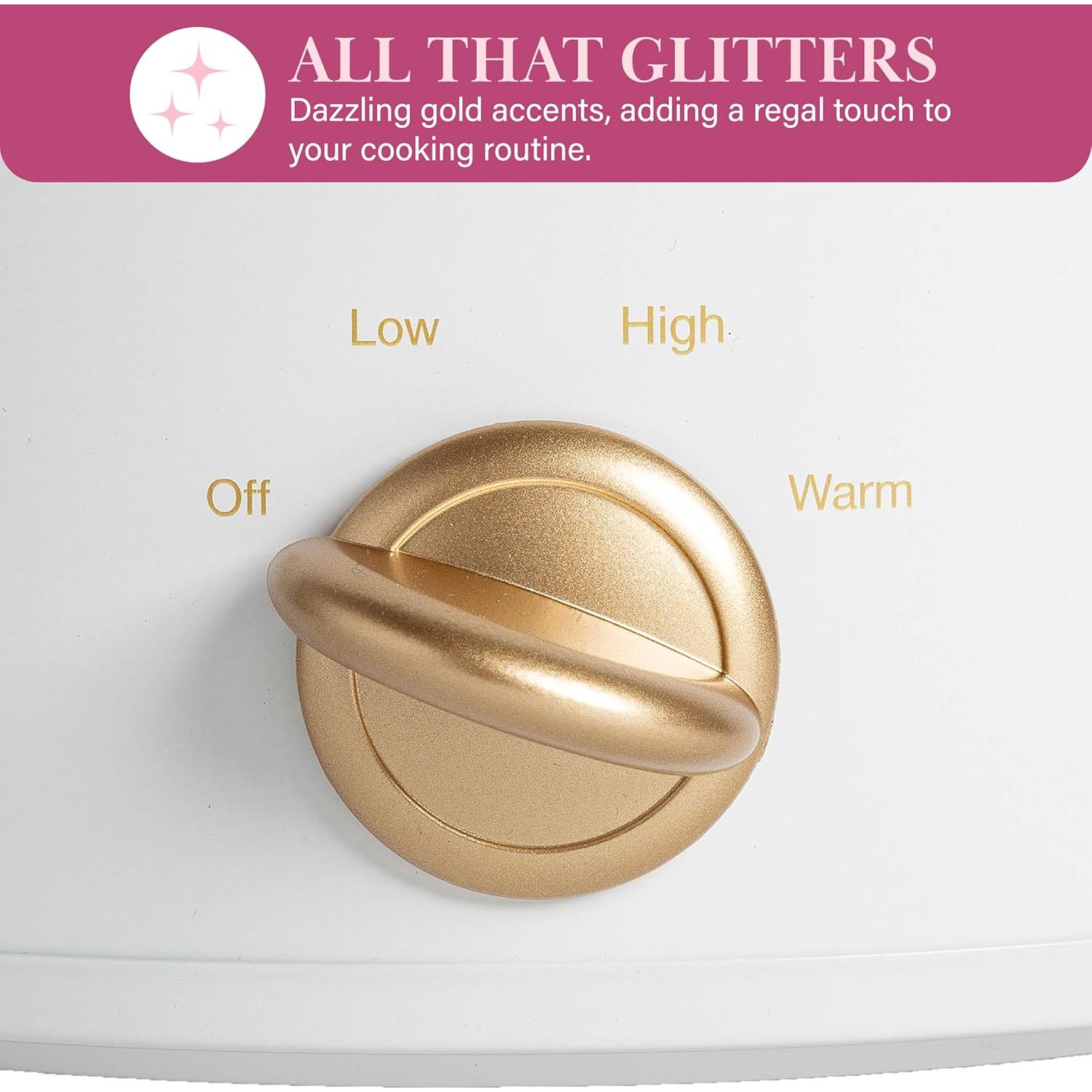 Olla de Cocción Lenta Manual Paris Hilton 3.3L Blanca