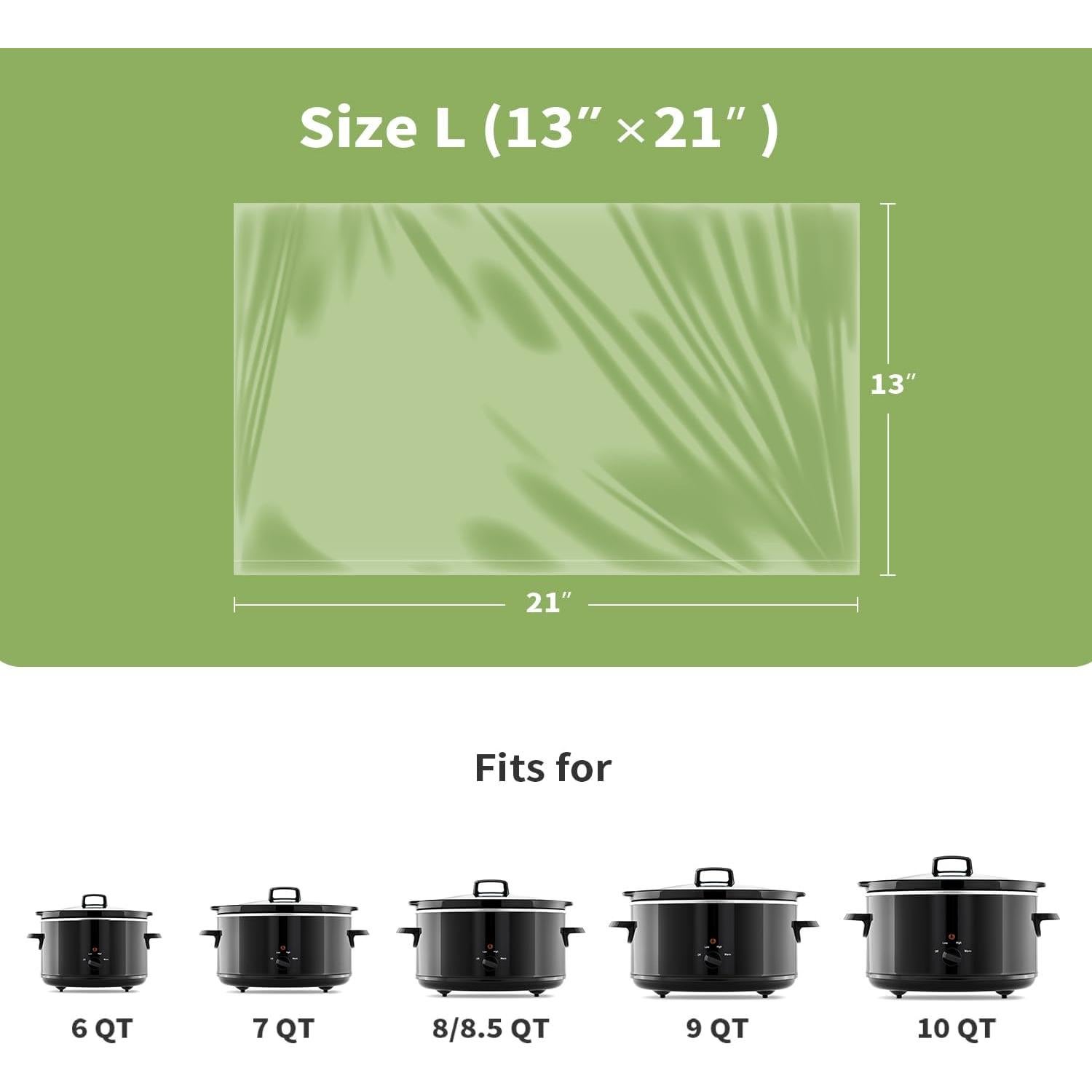 Forros Desechables para Olla de Cocción Lenta KOOC 33x53 cm - 15 Unidades