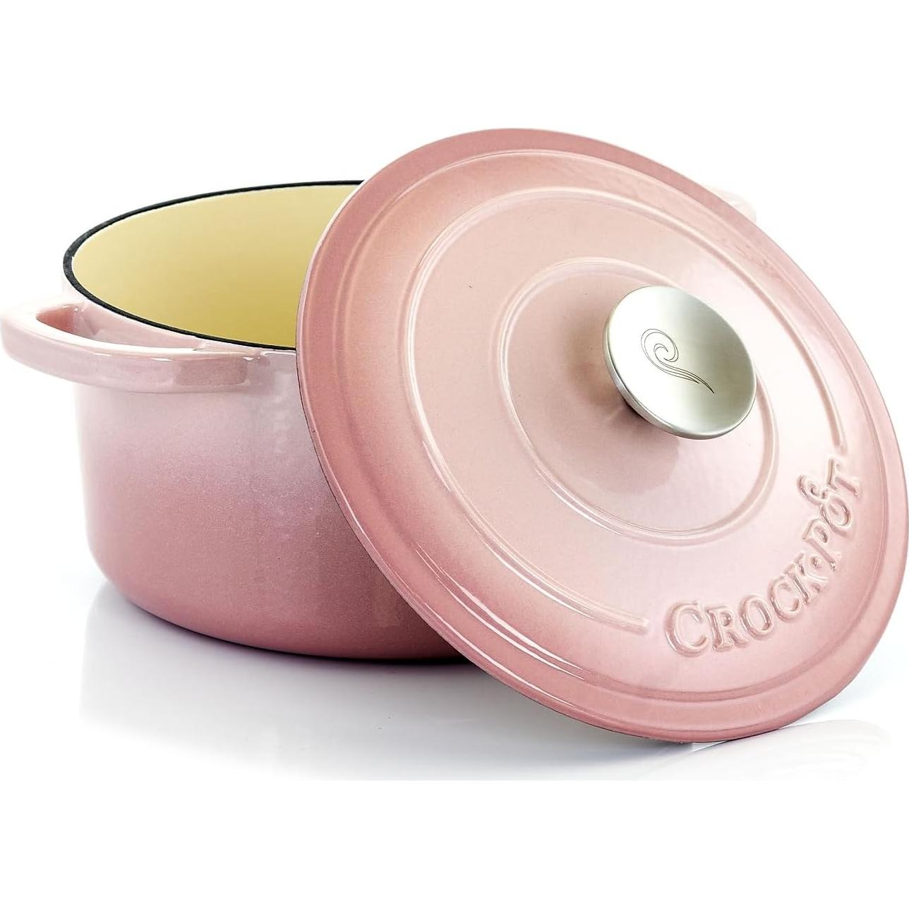 Olla de Hierro Fundido Enameled Crock-Pot 2.84L Rosa Blush
