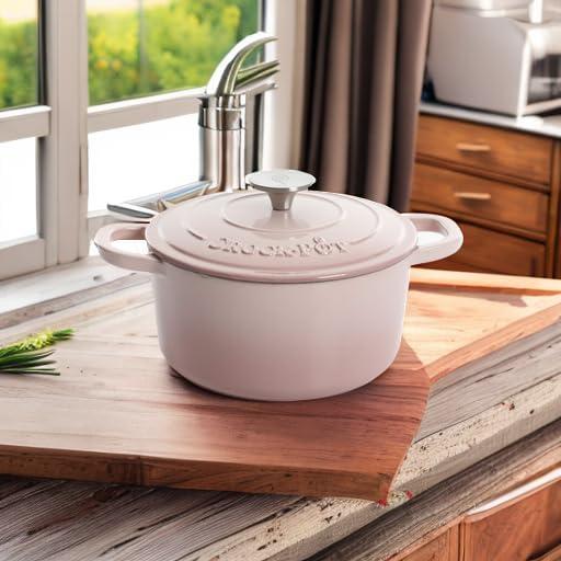 Olla de Hierro Fundido Enameled Crock-Pot 2.84L Rosa Blush