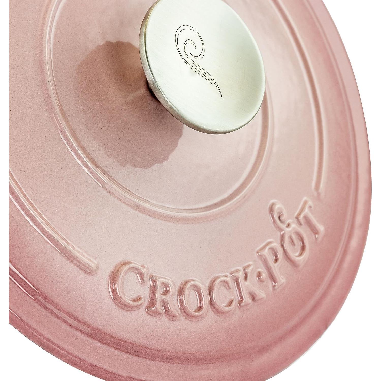 Olla de Hierro Fundido Enameled Crock-Pot 2.84L Rosa Blush