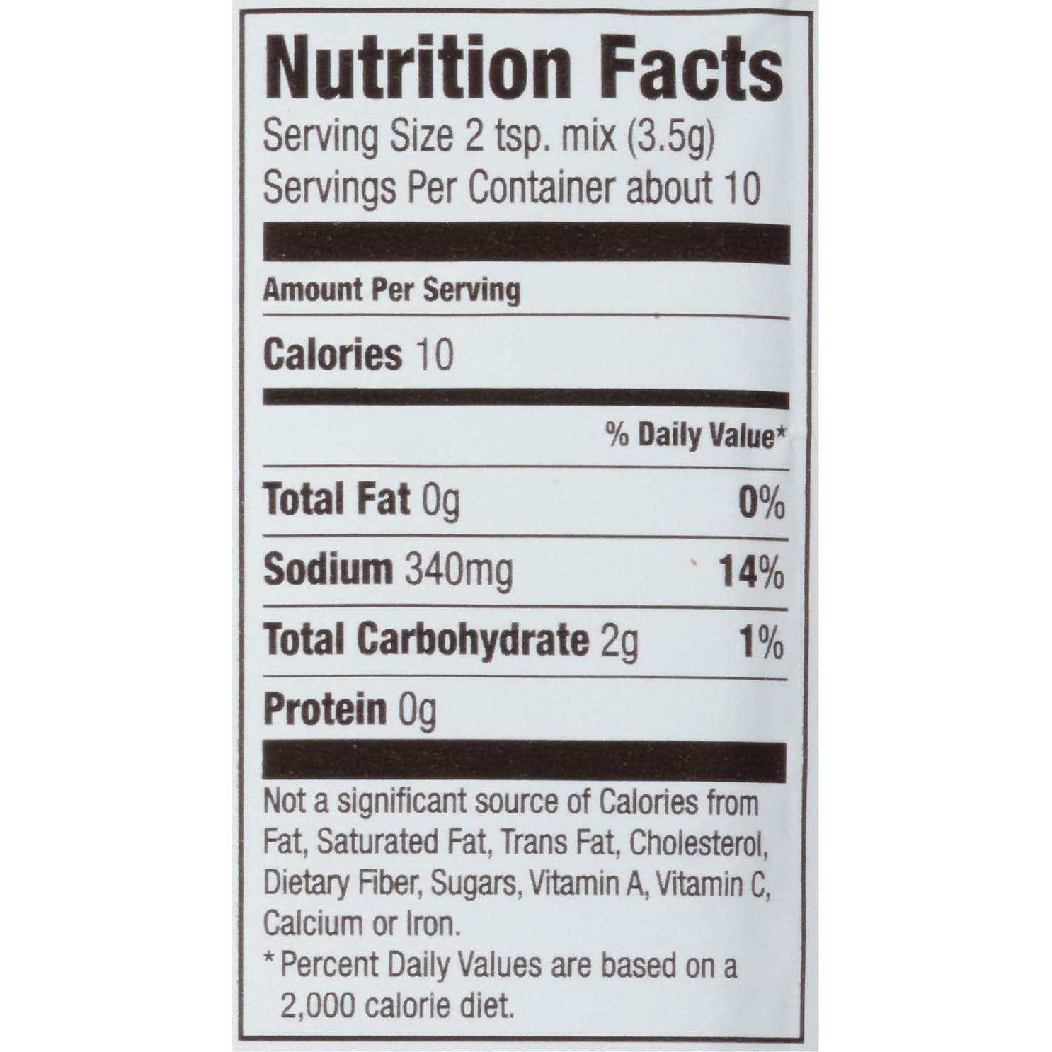Mezcla de Sazonador McCormick para Asado Lento 36.84 g x12