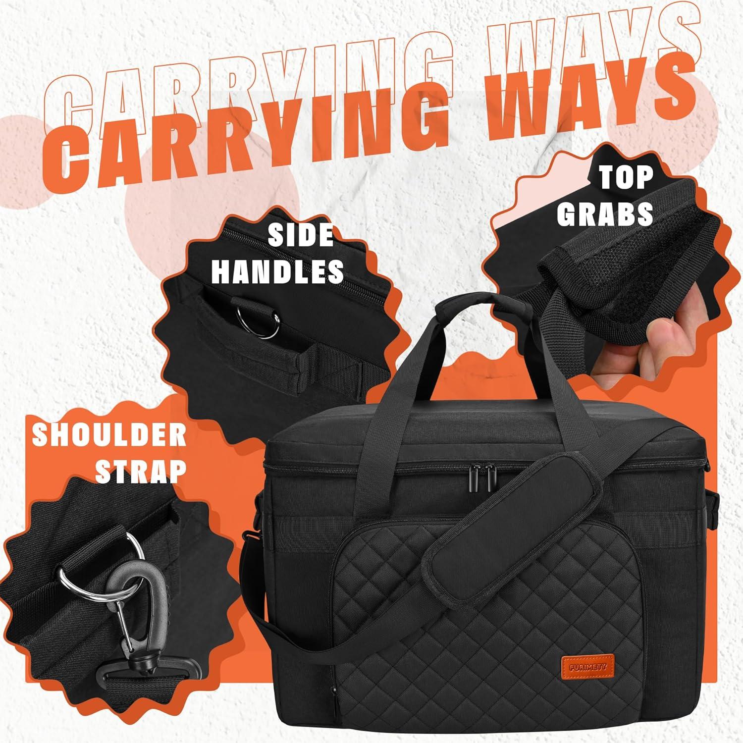 Bolsa de Transporte Aislada FURIMETY para Ninja Foodi 8.5 Qt