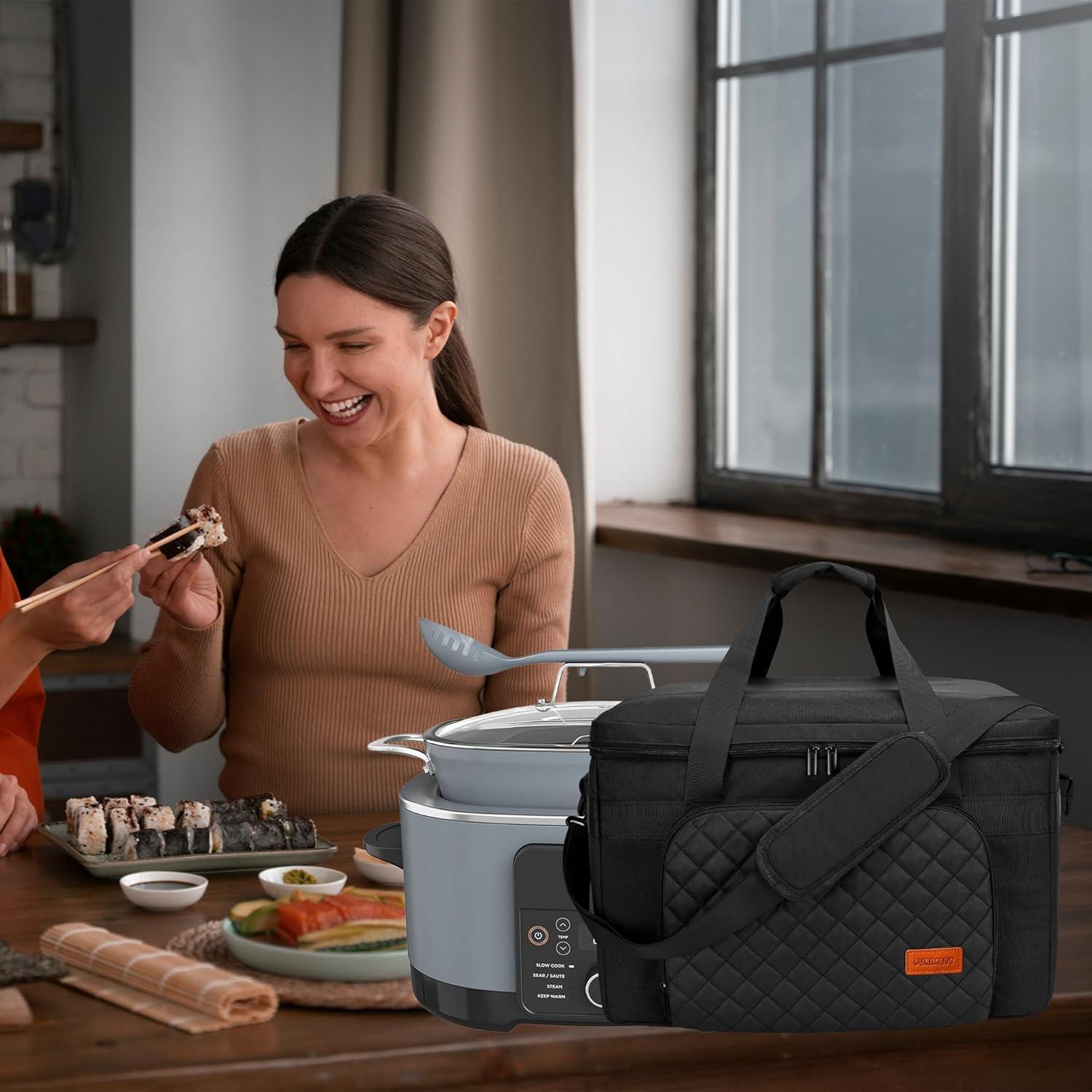 Bolsa de Transporte Aislada FURIMETY para Ninja Foodi 8.5 Qt