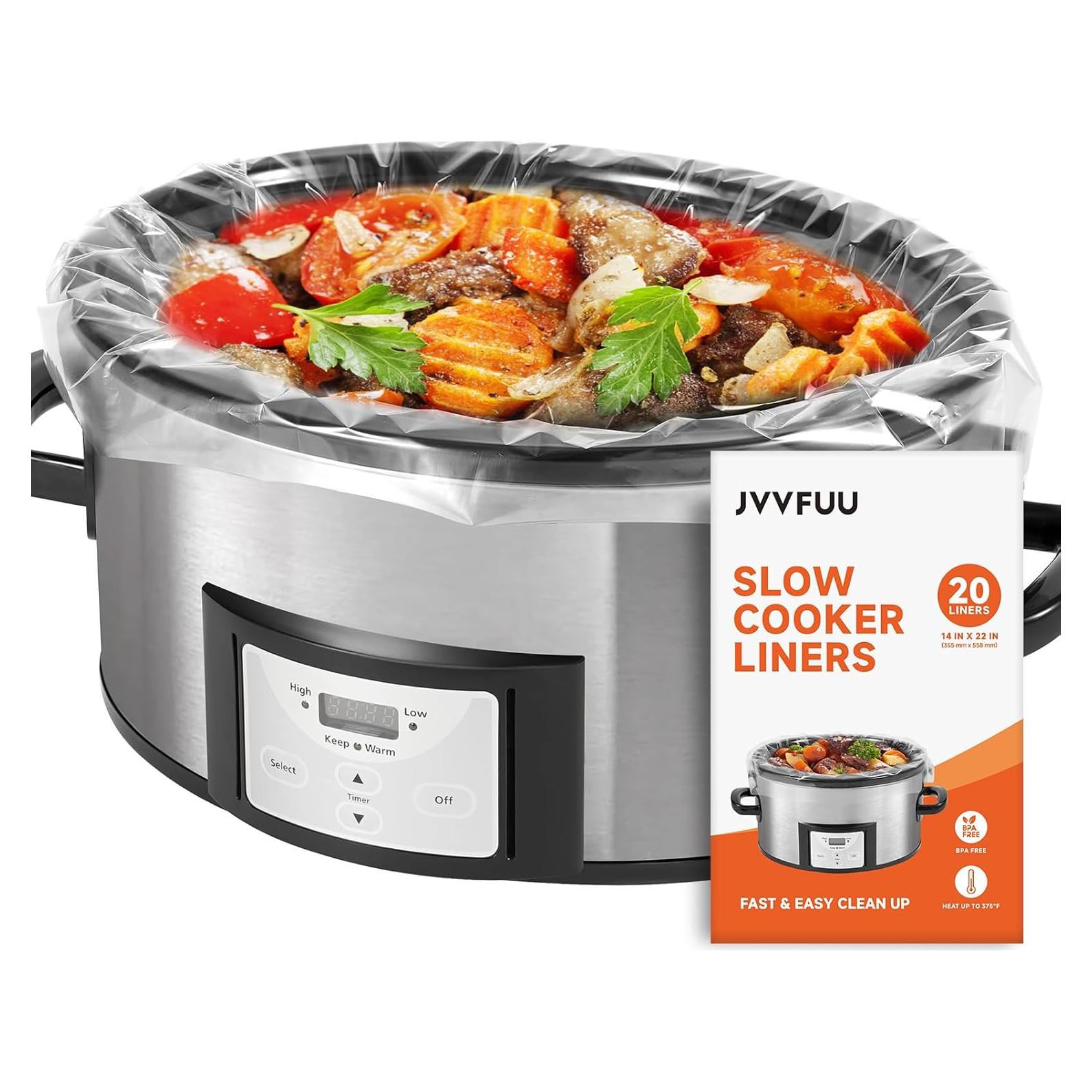 Forros Desechables JVVFUU para Olla de Cocción Lenta 20 Pzas