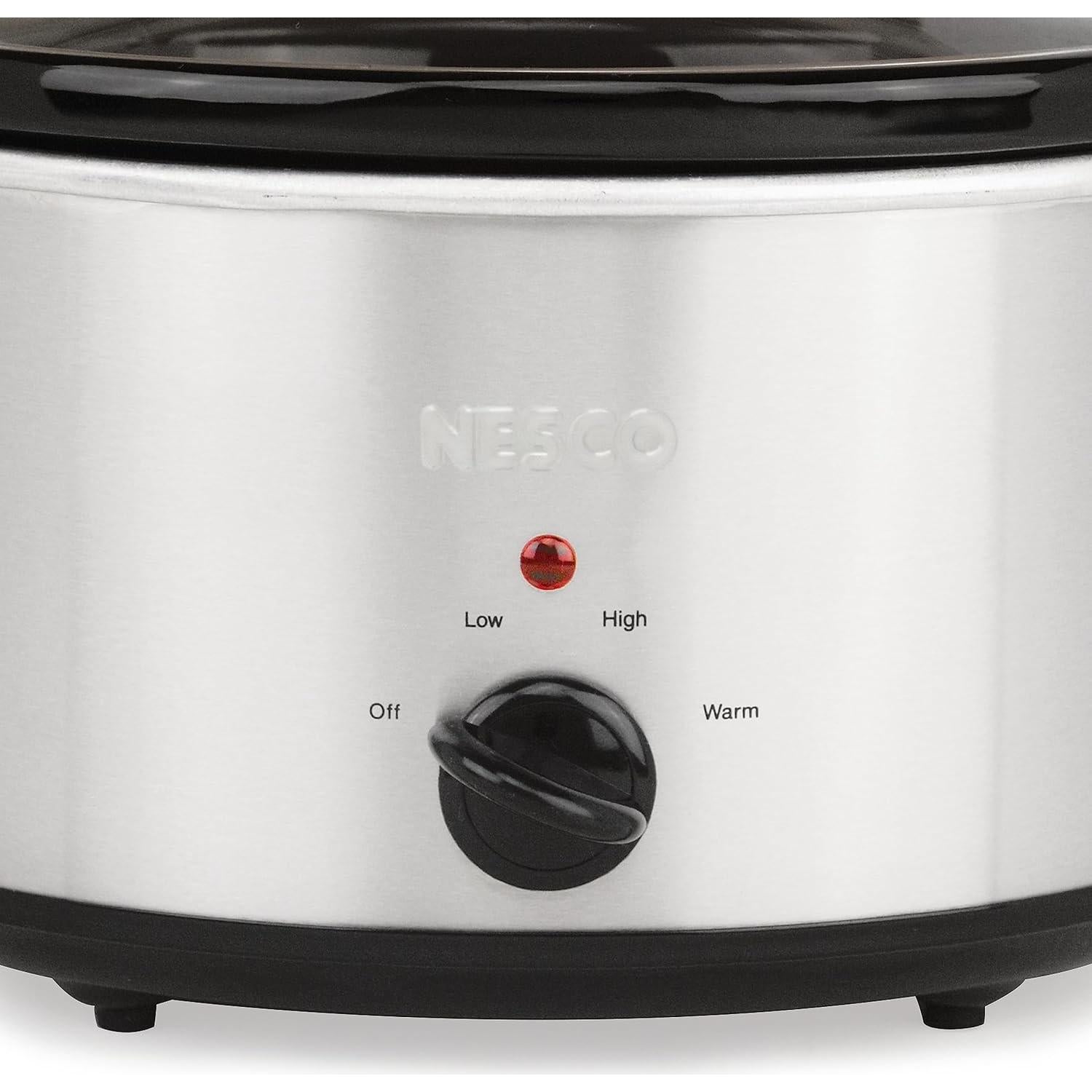 Olla de Cocción Lenta NESCO SC-4-25 4 Cuartos Plata