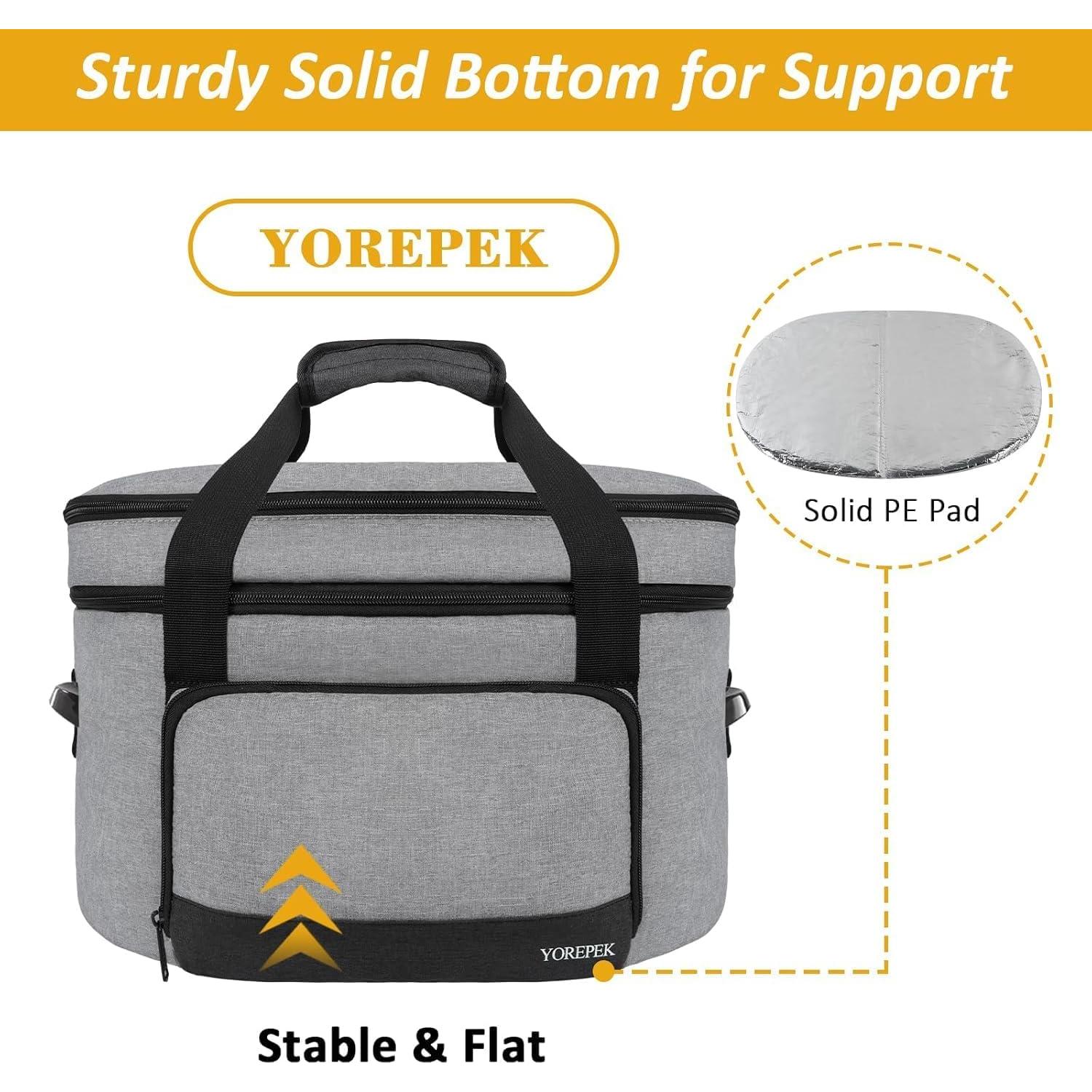 Transportador de Olla de Cocción Lenta YOREPEK 8 Cuartos Gris