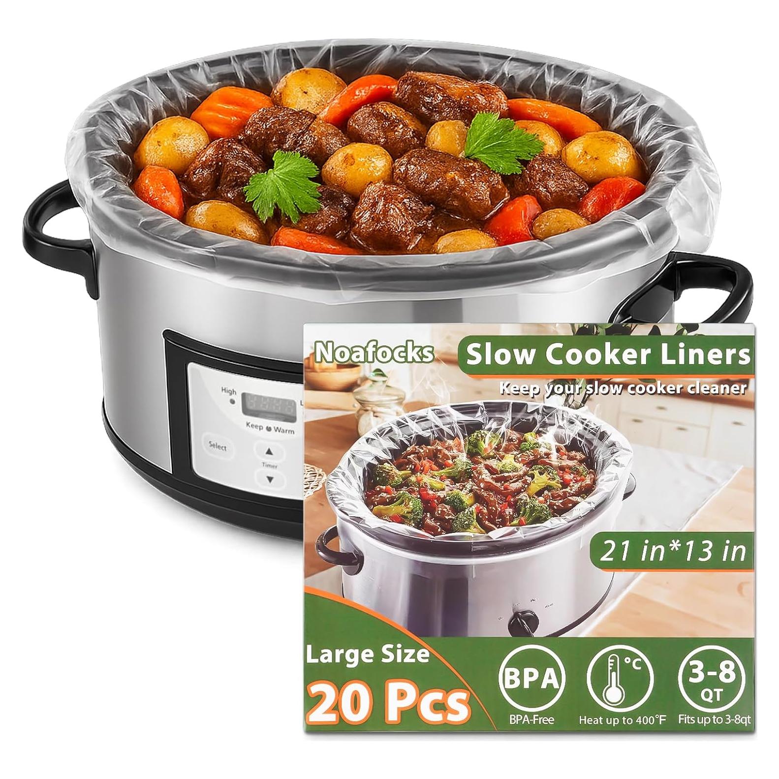 Forros Desechables para Olla de Cocción Lenta Noafocks 40 Pzas