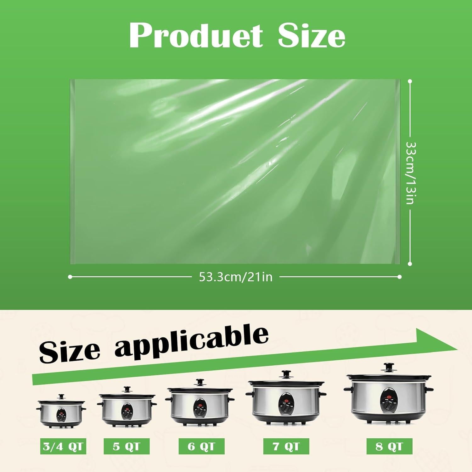 Forros Desechables para Olla de Cocción Lenta Noafocks 40 Pzas