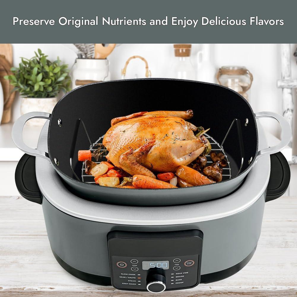 Rejilla de Asado y Vaporera BYKITCHEN para Ninja Foodi 8.5L