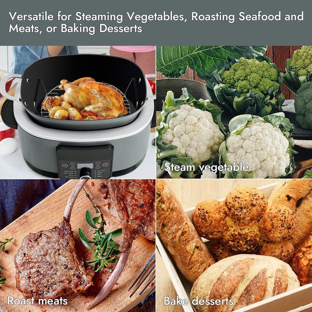 Rejilla de Asado y Vaporera BYKITCHEN para Ninja Foodi 8.5L