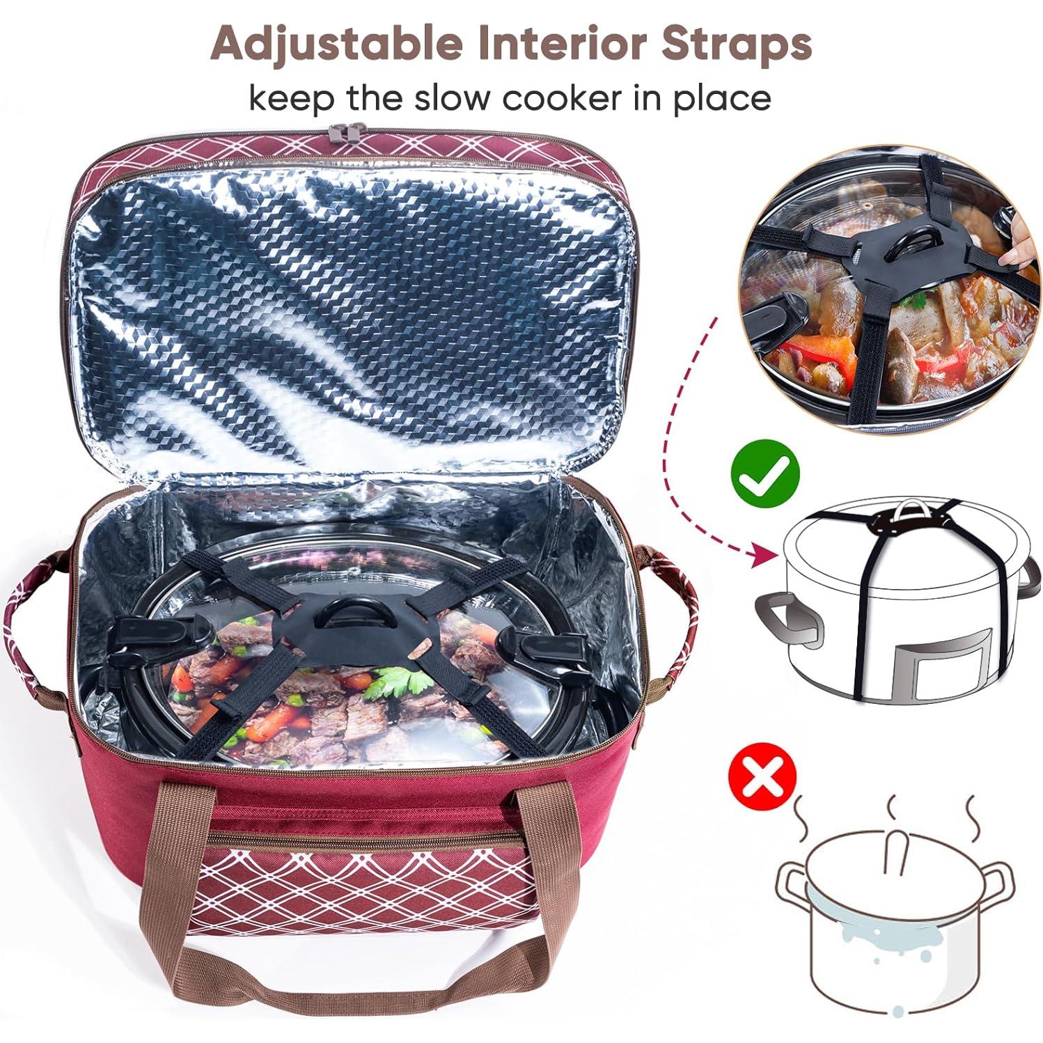 Bolsa de Transporte para Olla de Cocción Lenta BAGSPRITE 6-8 Qt