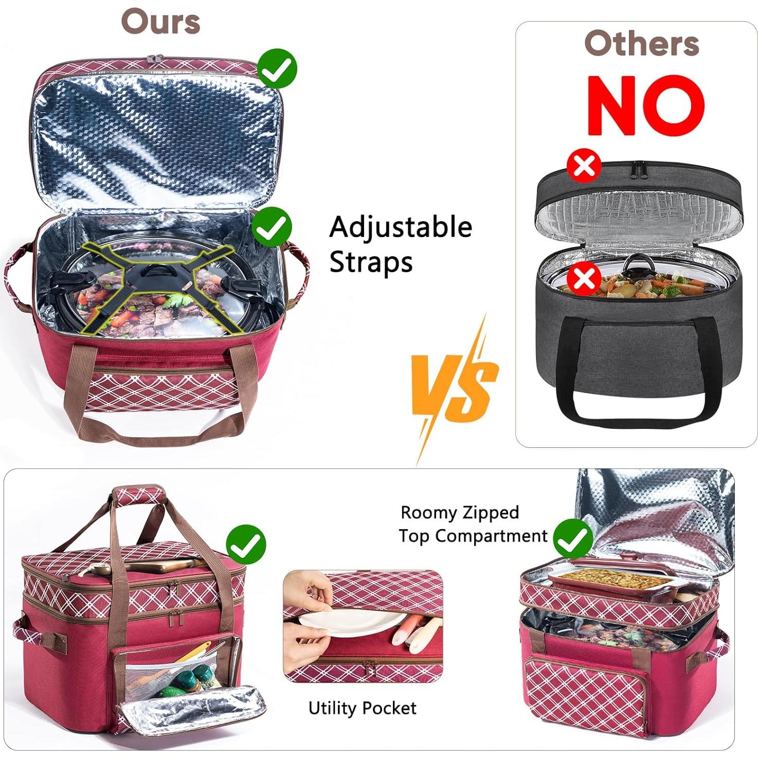 Bolsa de Transporte para Olla de Cocción Lenta BAGSPRITE 6-8 Qt