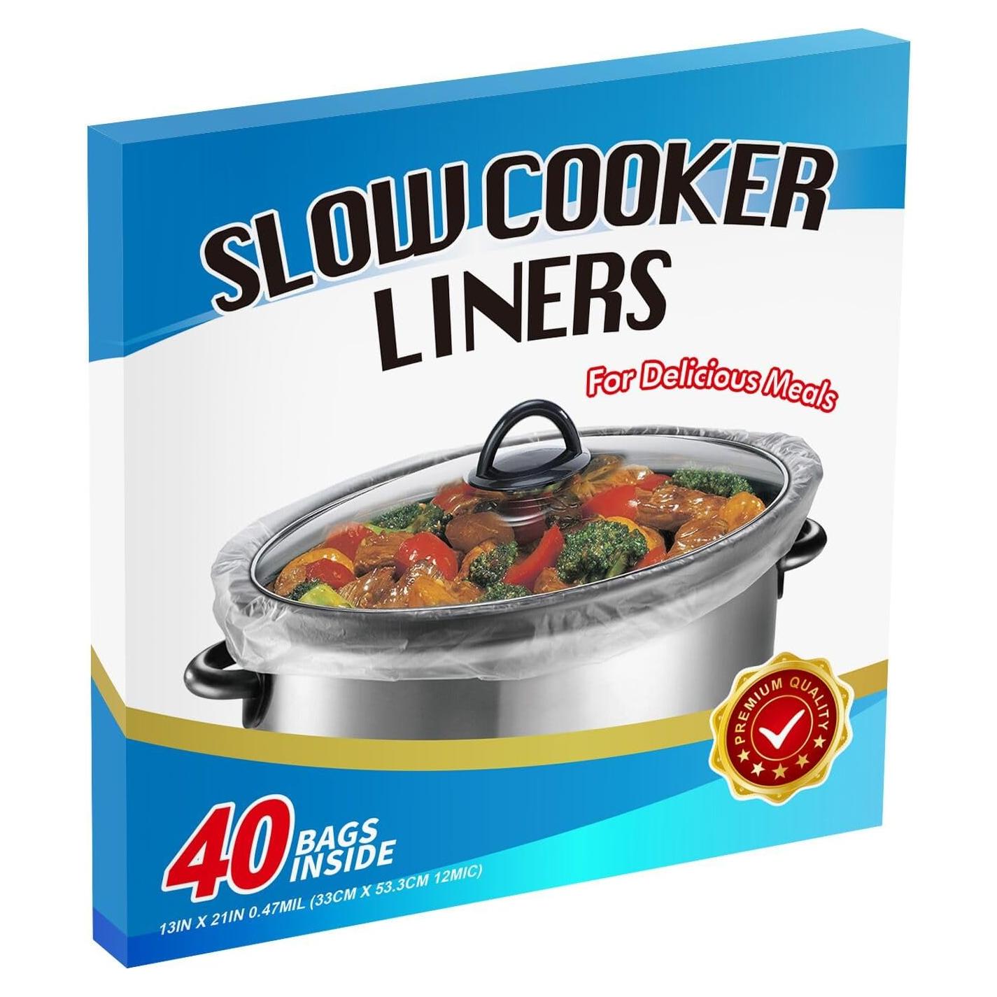 Forros Desechables para Olla Lenta Kiginhans 40 Unidades 33x53cm