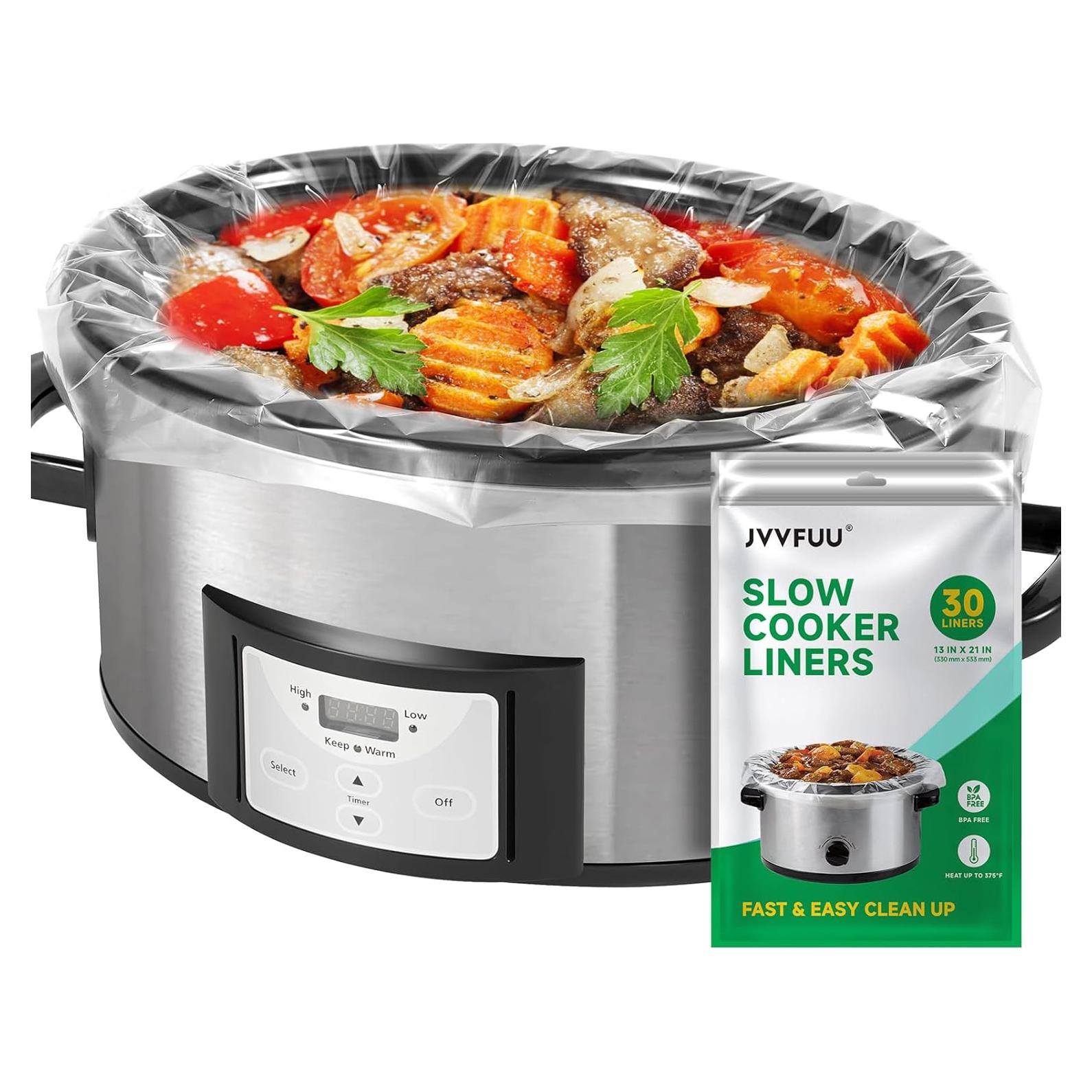 Forros Desechables para Olla de Cocción Lenta JVVFUU 30 Unidades