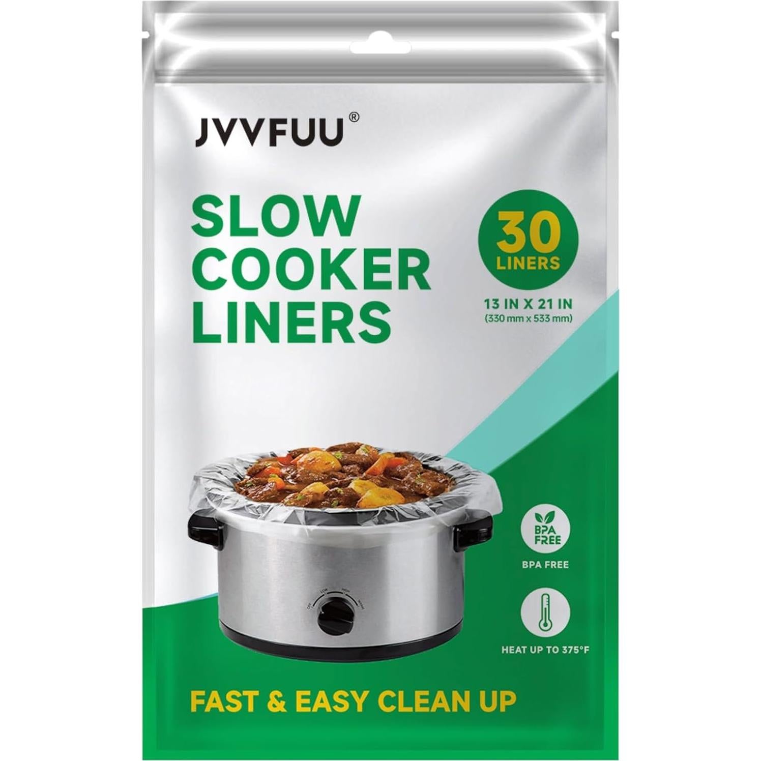 Forros Desechables para Olla de Cocción Lenta JVVFUU 30 Unidades
