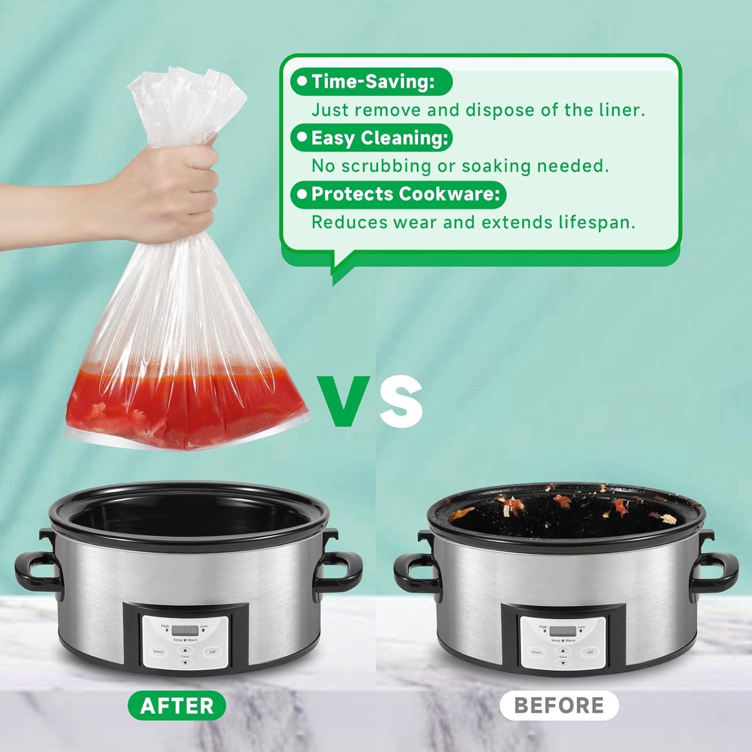 Forros Desechables para Olla de Cocción Lenta JVVFUU 30 Unidades