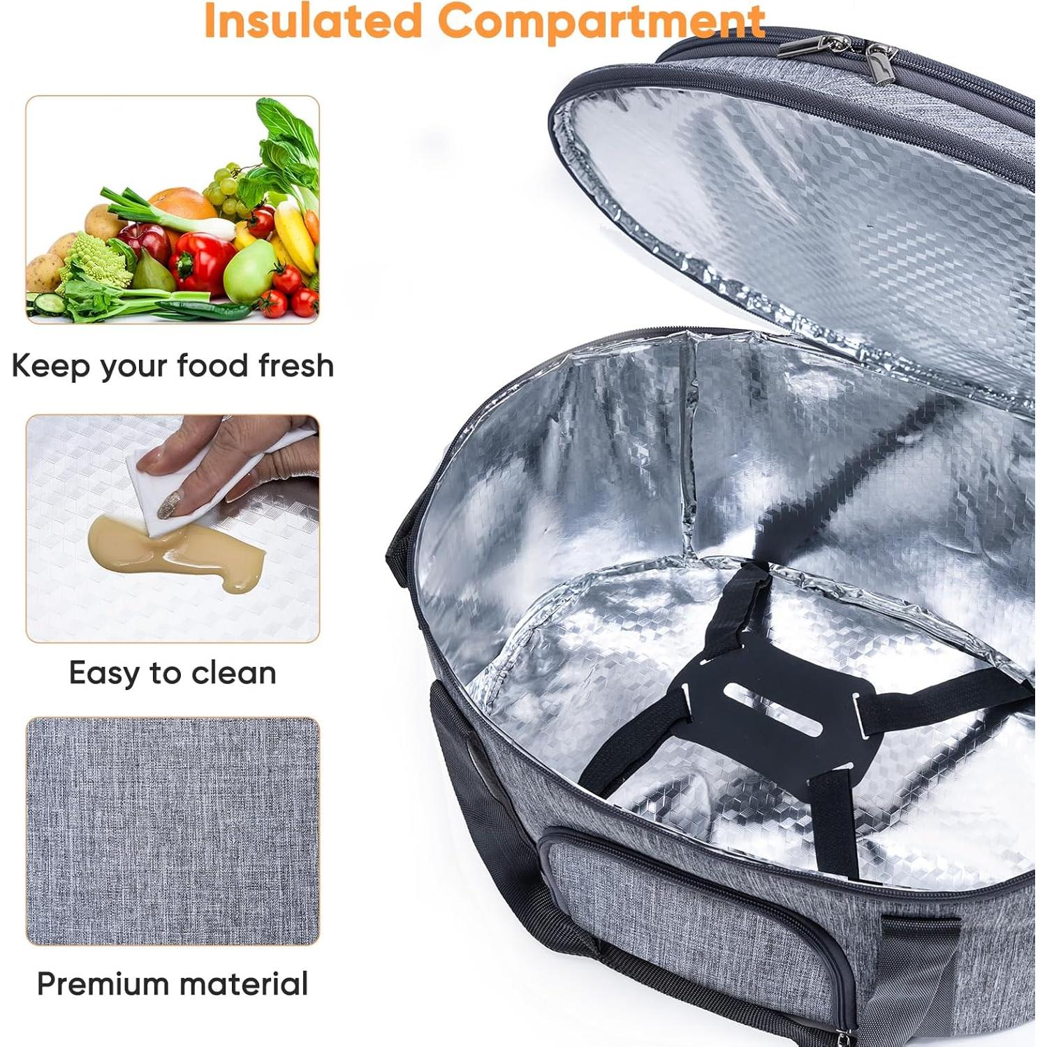 Bolsa de Transporte para Olla de Cocción Lenta BAGSPRITE 6-8 Qt