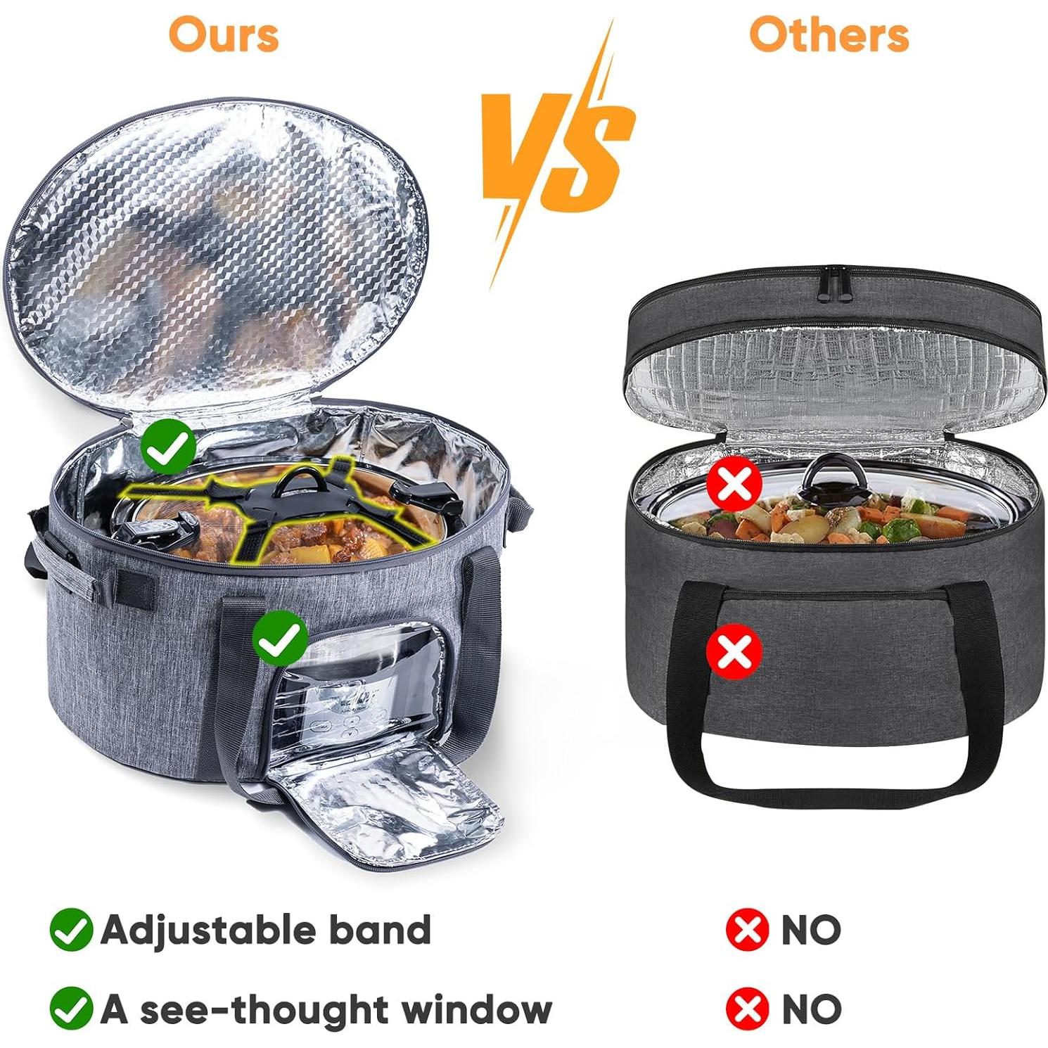 Bolsa de Transporte para Olla de Cocción Lenta BAGSPRITE 6-8 Qt