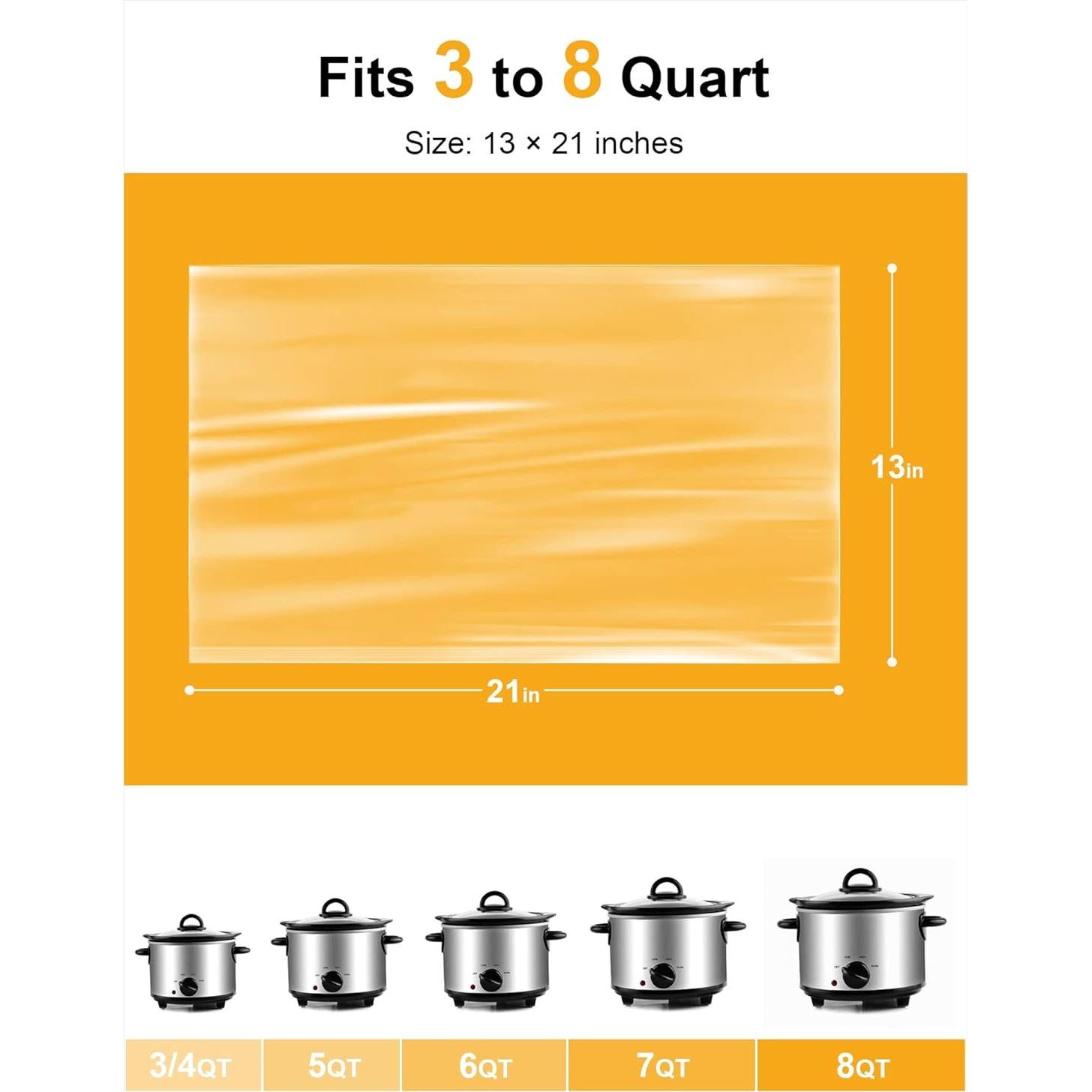 Forros Desechables para Olla de Cocción Lenta SMARTAKE 33x53cm - 30 Piezas