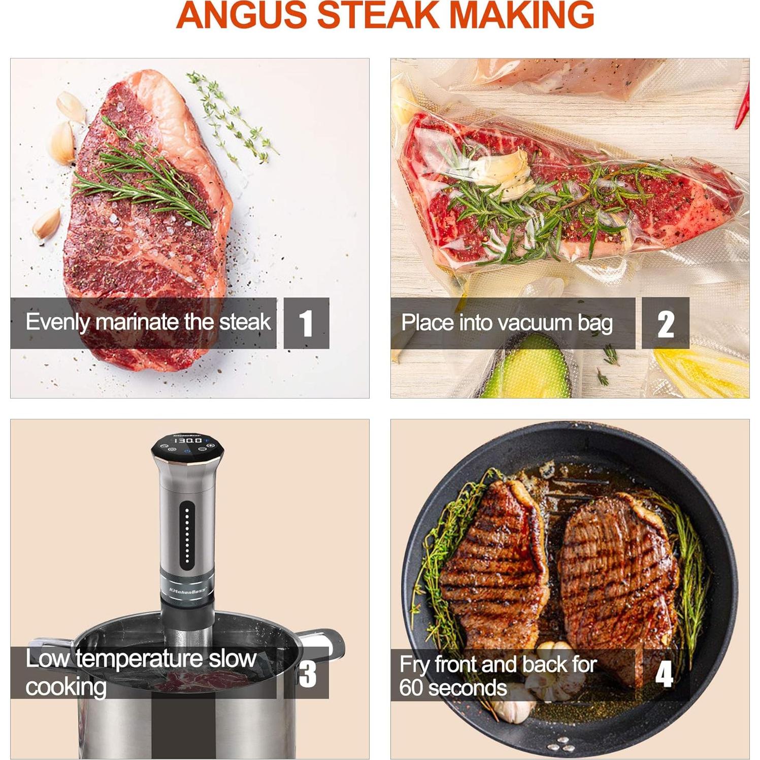 Máquina Sous Vide KitchenBoss G300 - Circulador Térmico 1100W