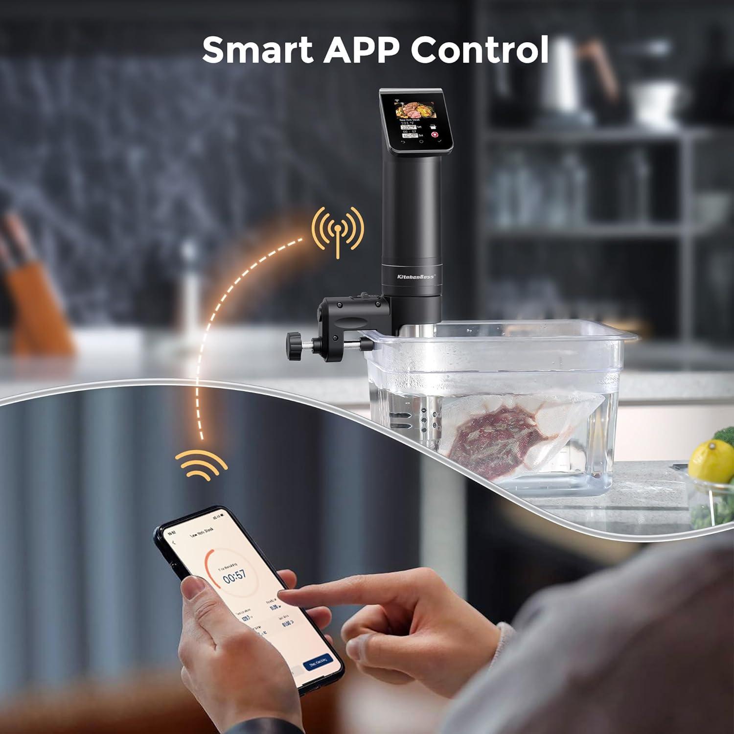 Cocedor Sous Vide KitchenBoss G330 1100W Acero Inoxidable