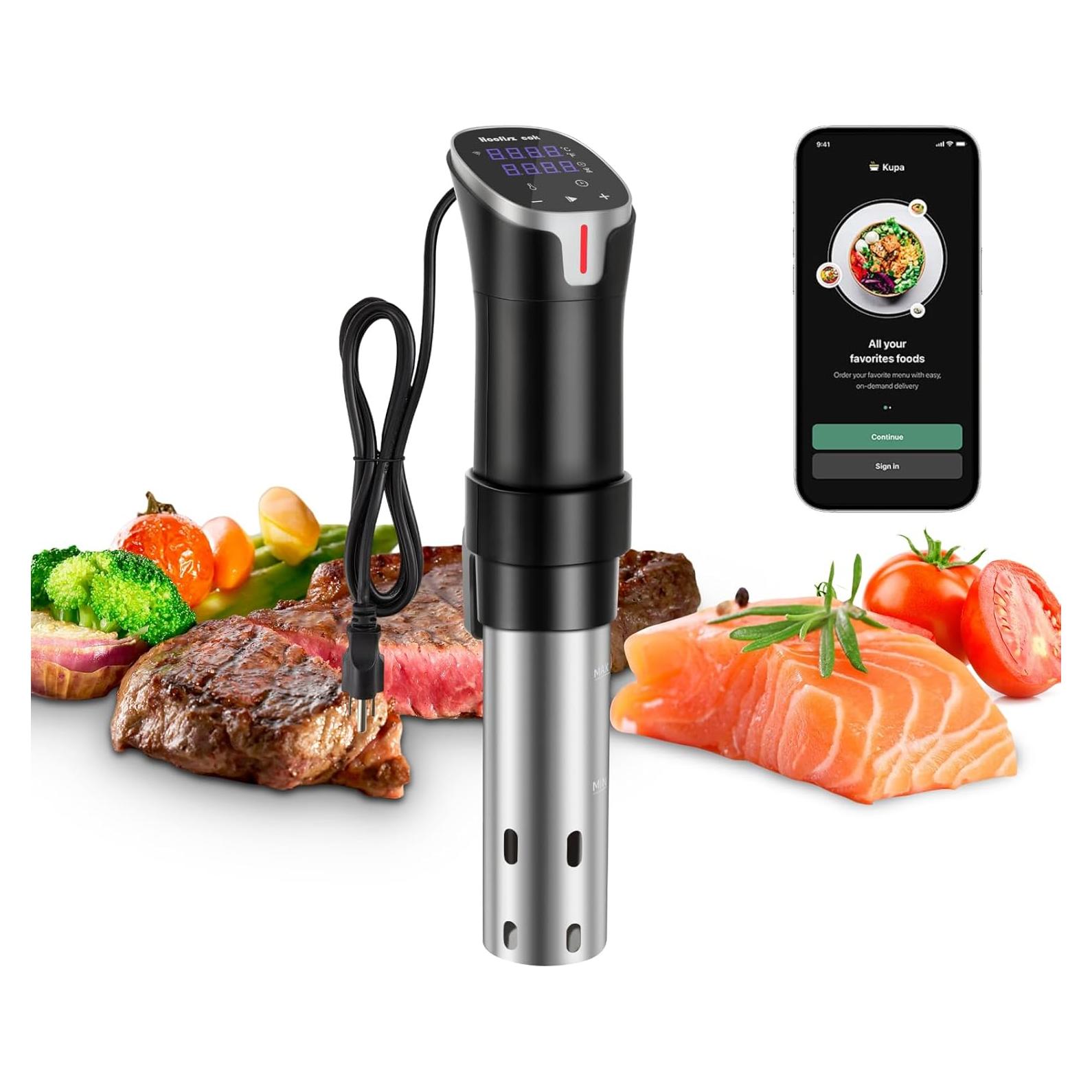 Cocedor Sous Vide Hooflszcok 1100W Pantalla Táctil APP 8L