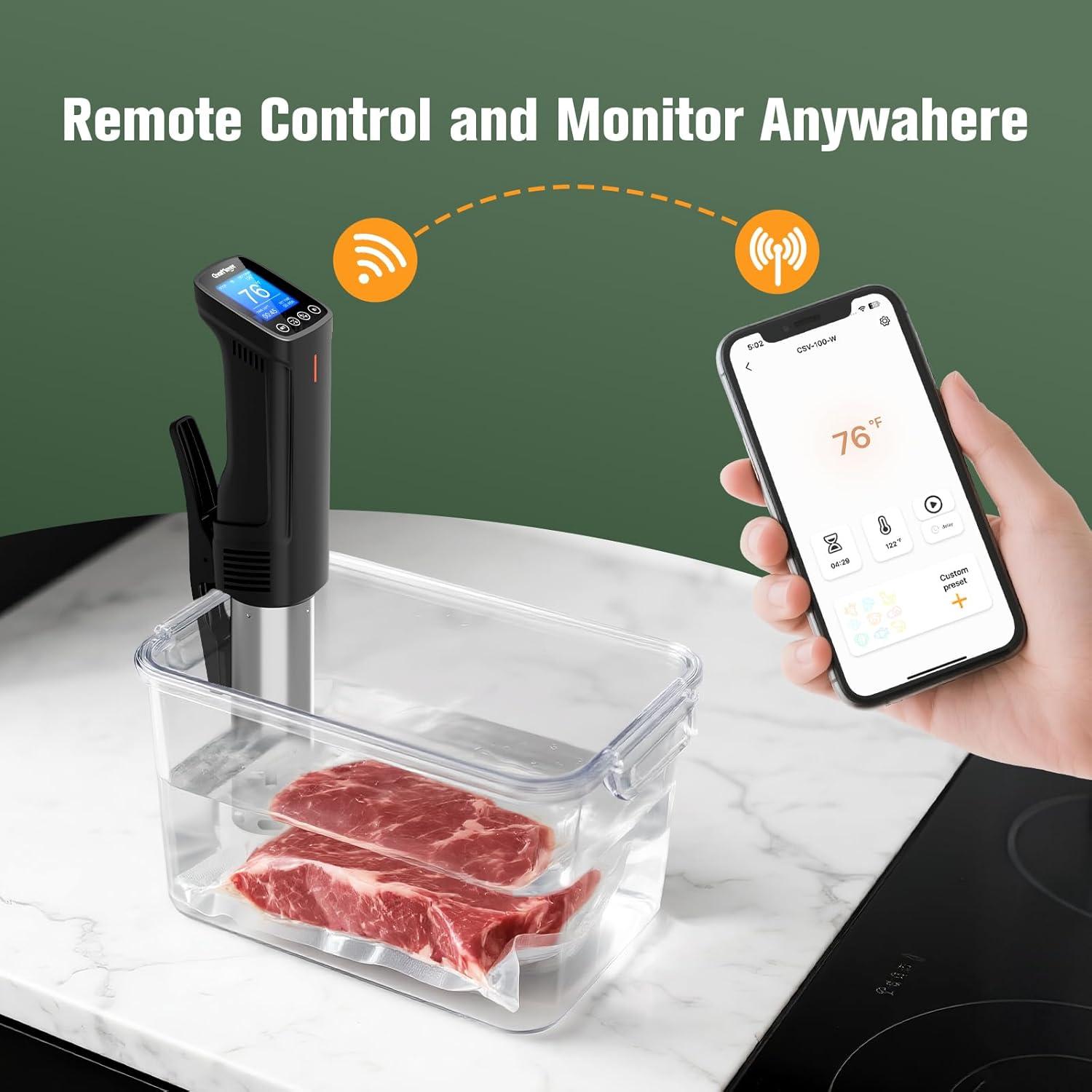 Cocedor Sous Vide CharMeter CSV-100-W 1000W Control App