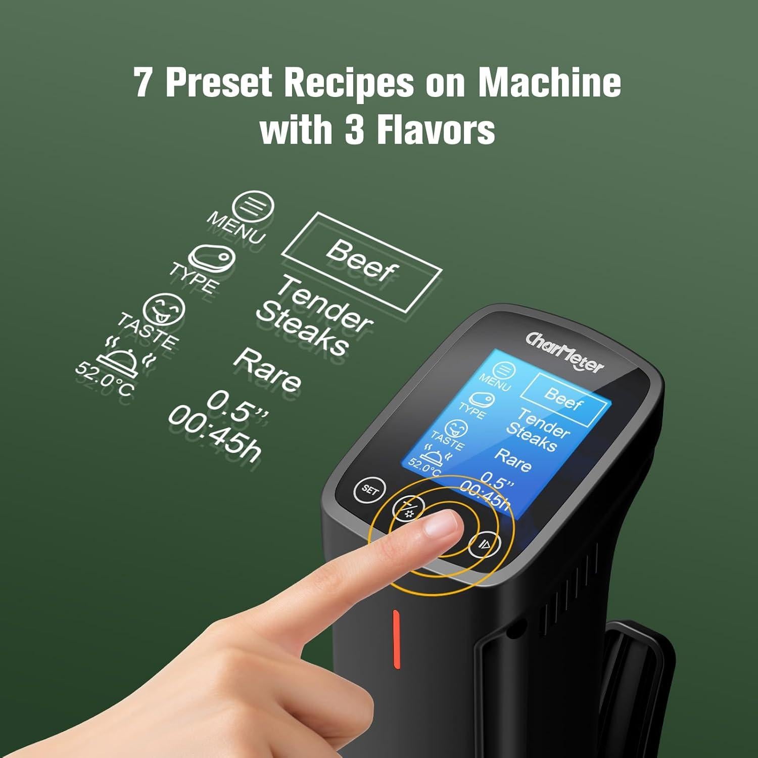 Cocedor Sous Vide CharMeter CSV-100-W 1000W Control App