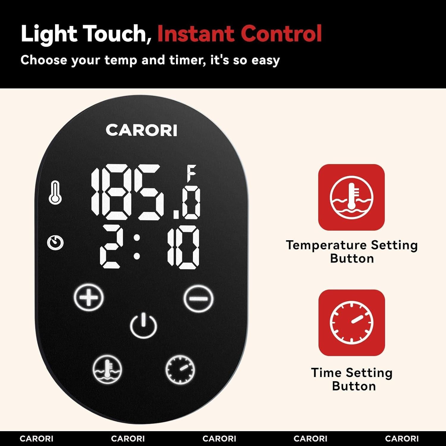 Máquina Sous Vide Carori SVC-2000B 1100W 18L Control Táctil