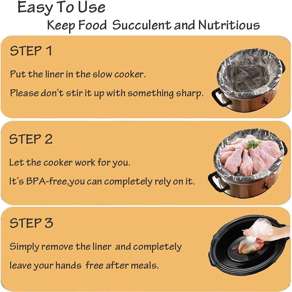 16 Bolsas Desechables para Olla de Cocción Lenta OOFLAYE 33x53cm