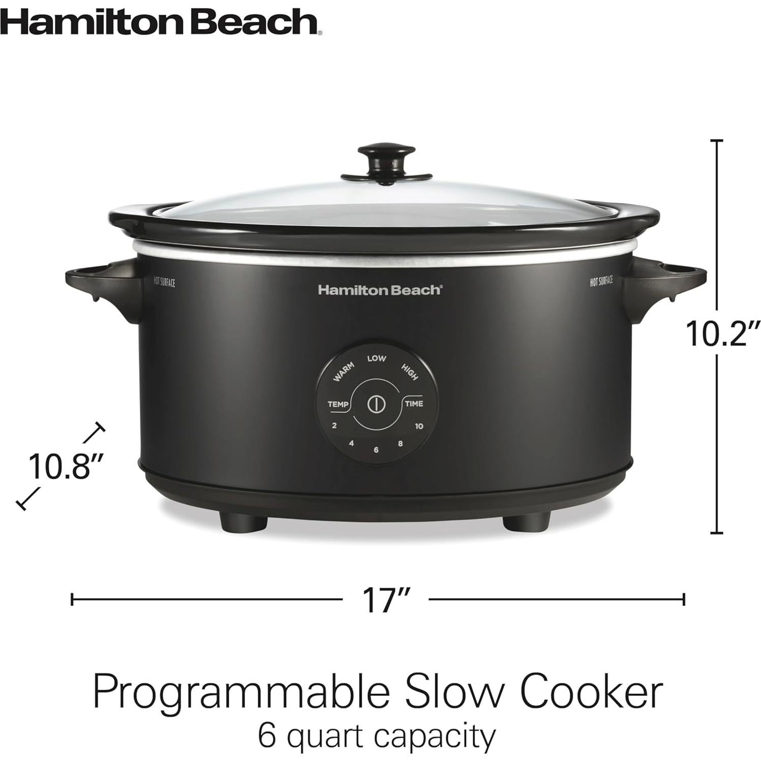 Olla de Cocción Lenta Hamilton Beach 6 Cuartos 15 Opciones