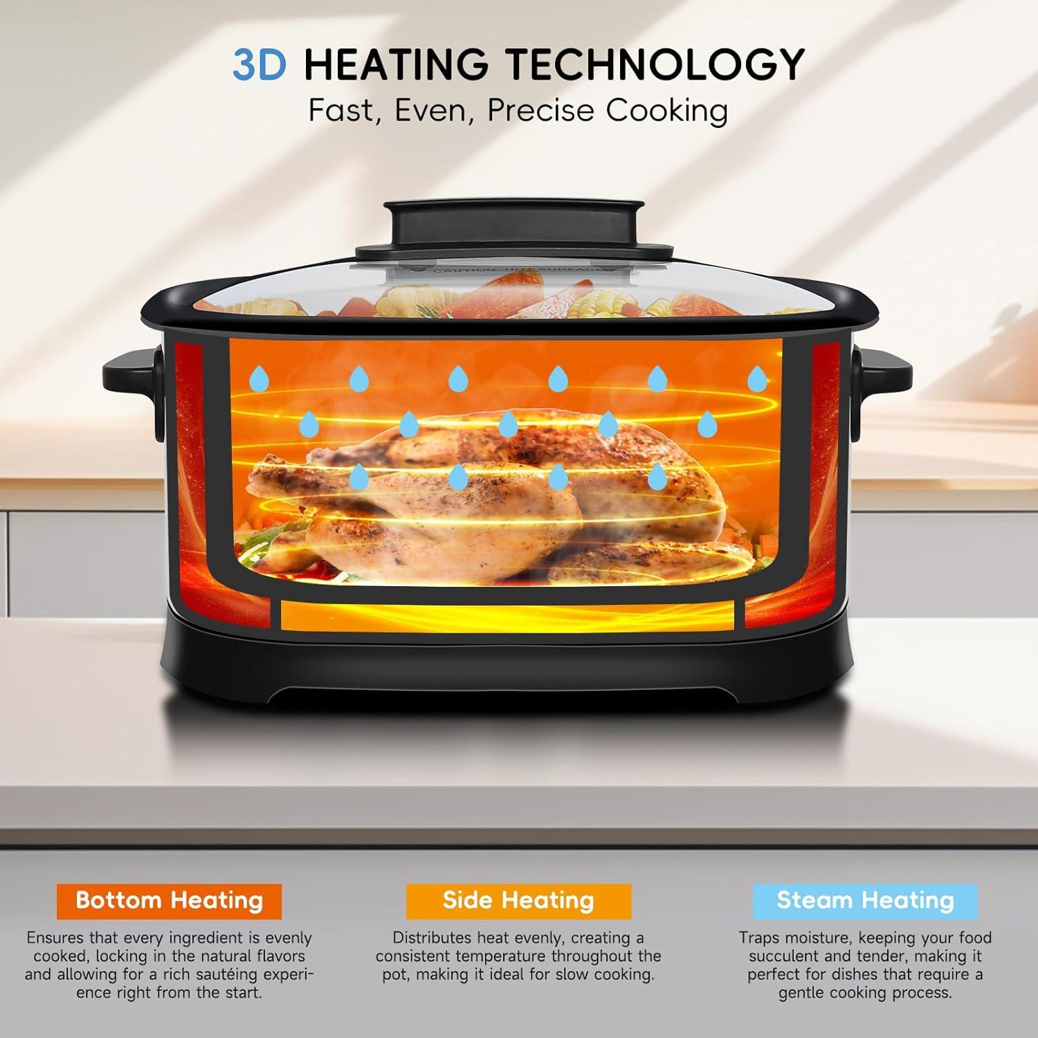 Olla de Cocción Lenta Spoonlemon 6.5L 11-en-1 1500W