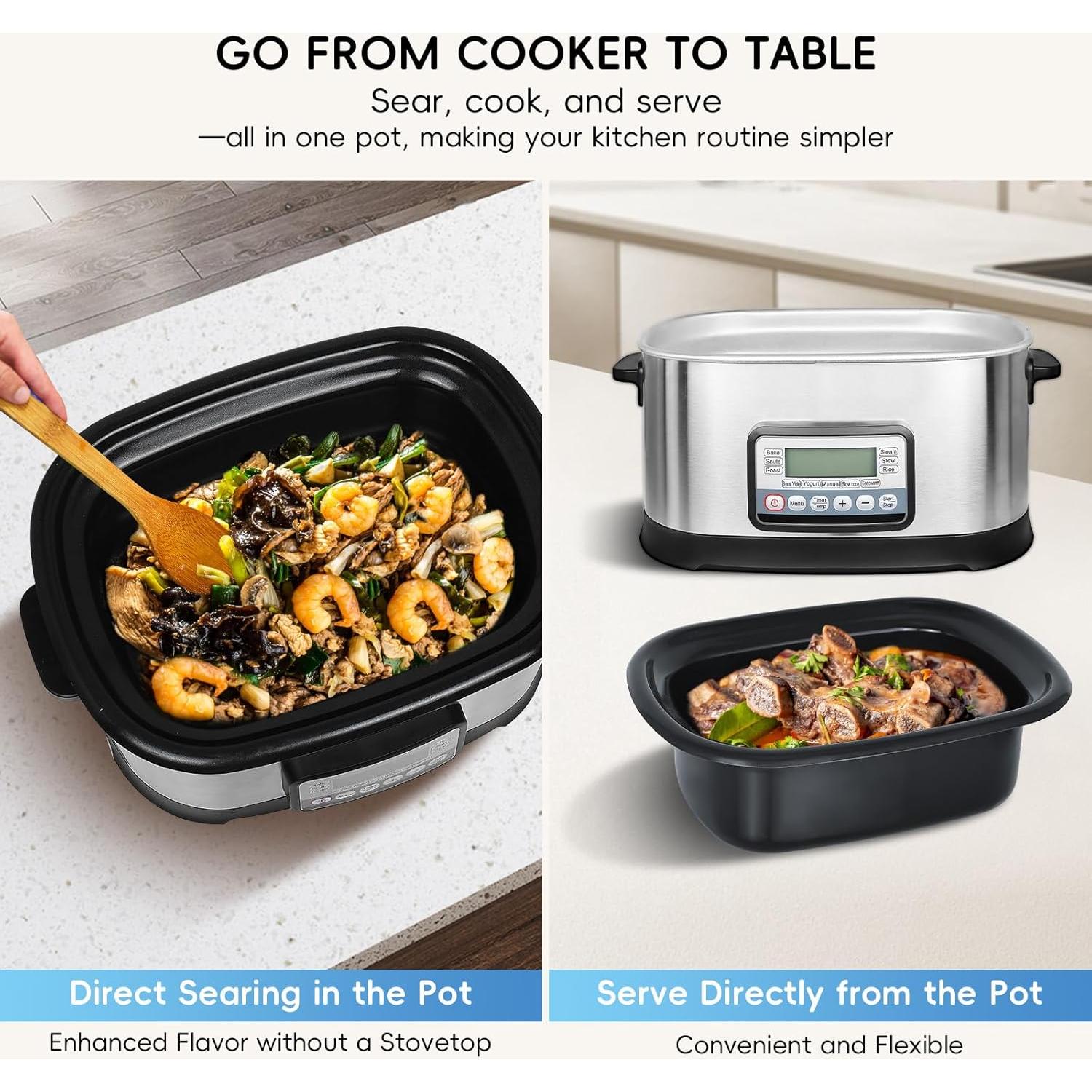 Olla de Cocción Lenta Spoonlemon 6.5L 11-en-1 1500W