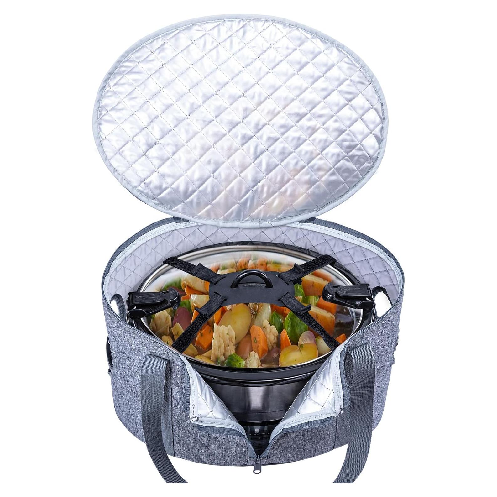 Funda para Olla de Cocción Lenta BAGSPRITE 6-8 Qt Gris