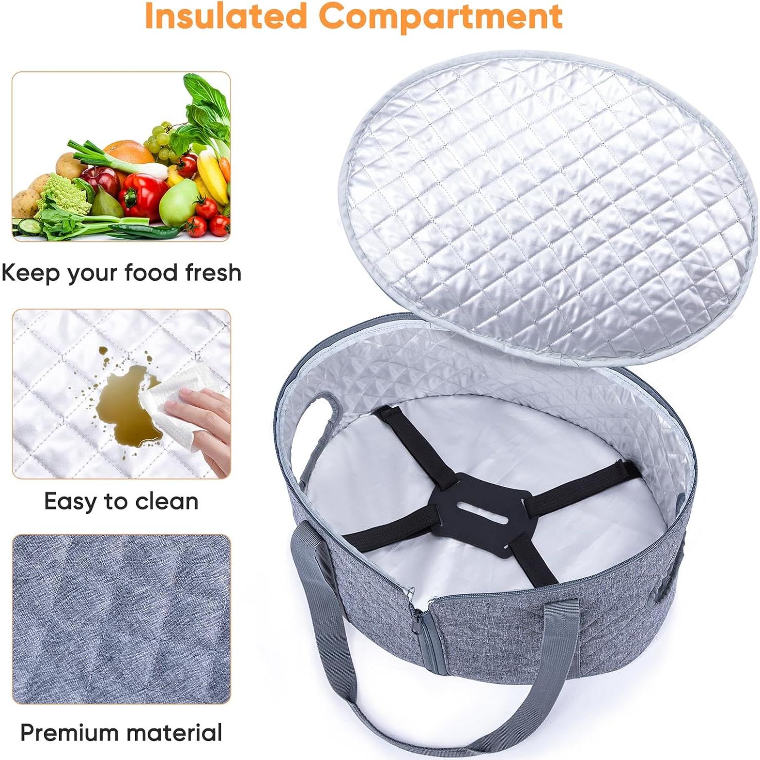 Funda para Olla de Cocción Lenta BAGSPRITE 6-8 Qt Gris