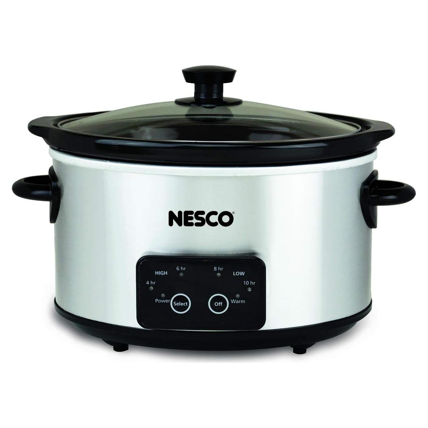 Olla de Cocción Lenta Digital Nesco DSC-4-25 4 Cuartos Plata