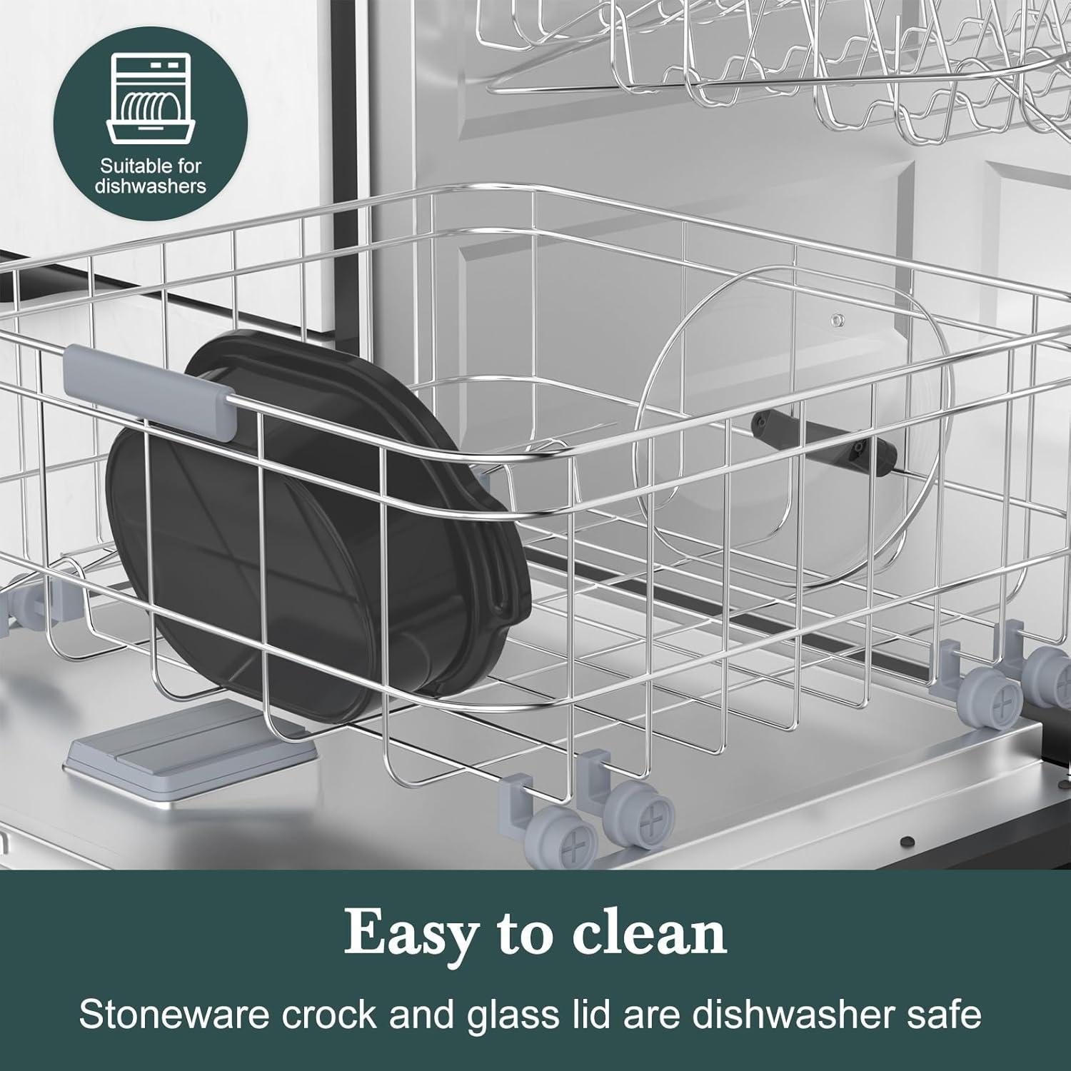 Olla de Cocción Lenta Magnifique 6 Cuartos Oliva Programable