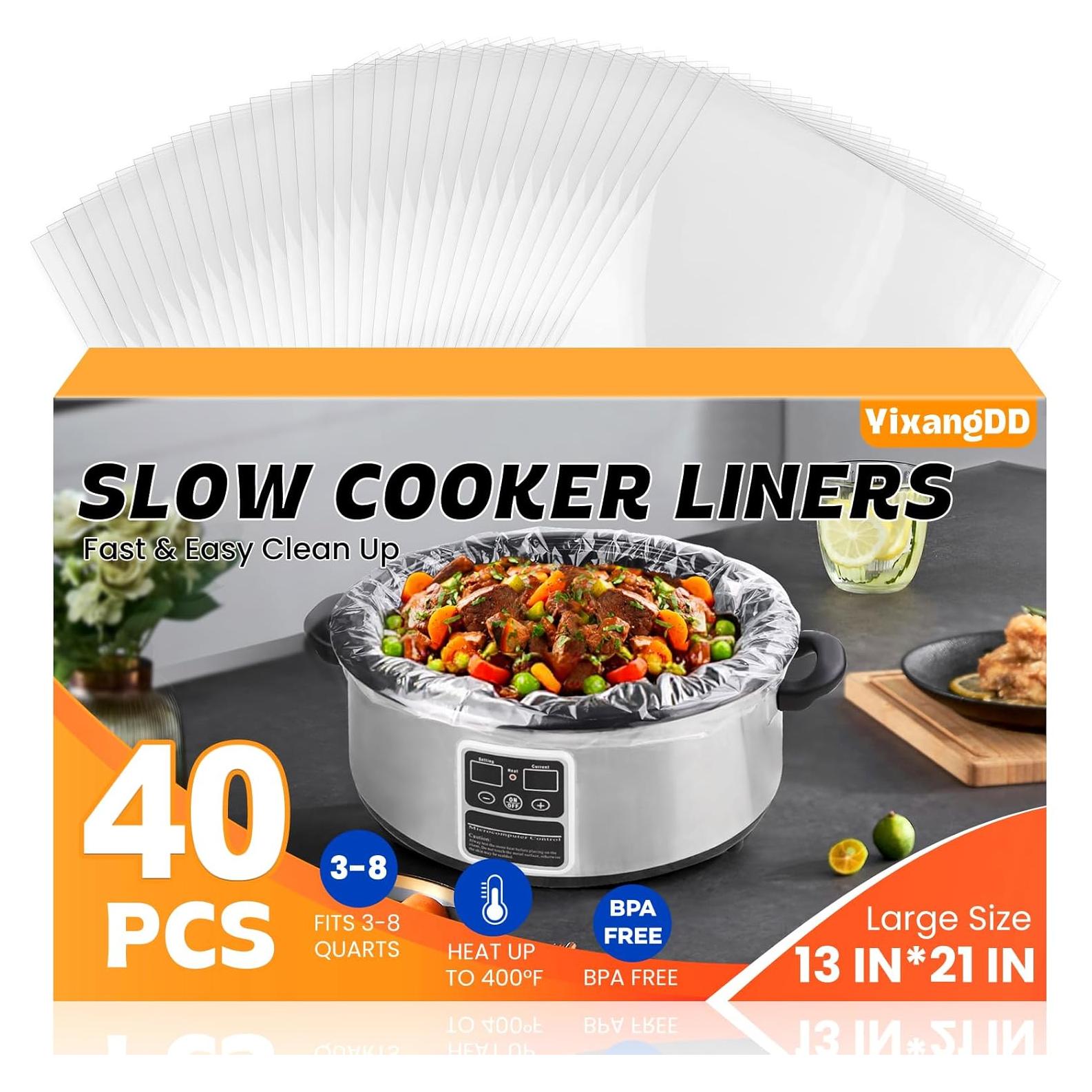 Forros Desechables para Olla de Cocción Lenta YixangDD 40 Unidades