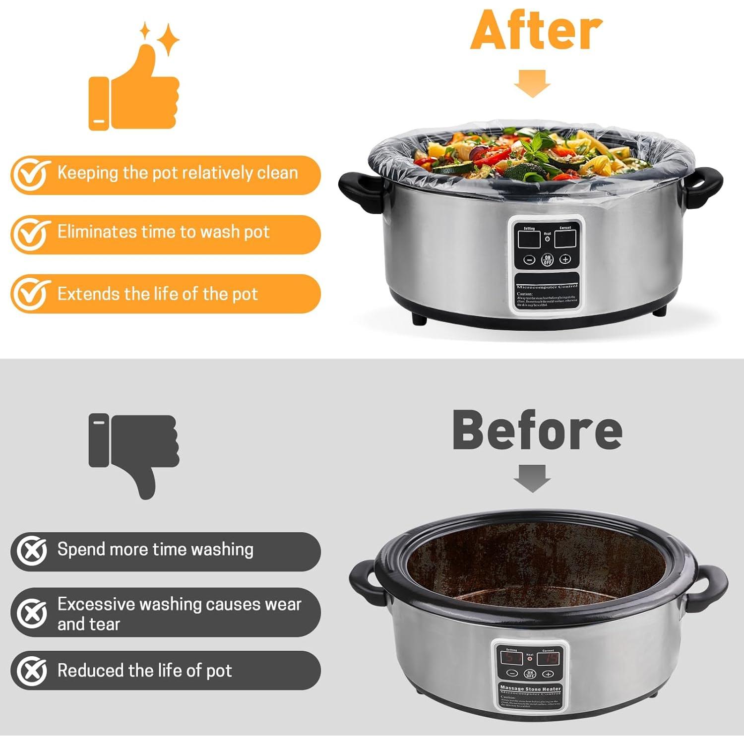 Forros Desechables para Olla de Cocción Lenta YixangDD 40 Unidades