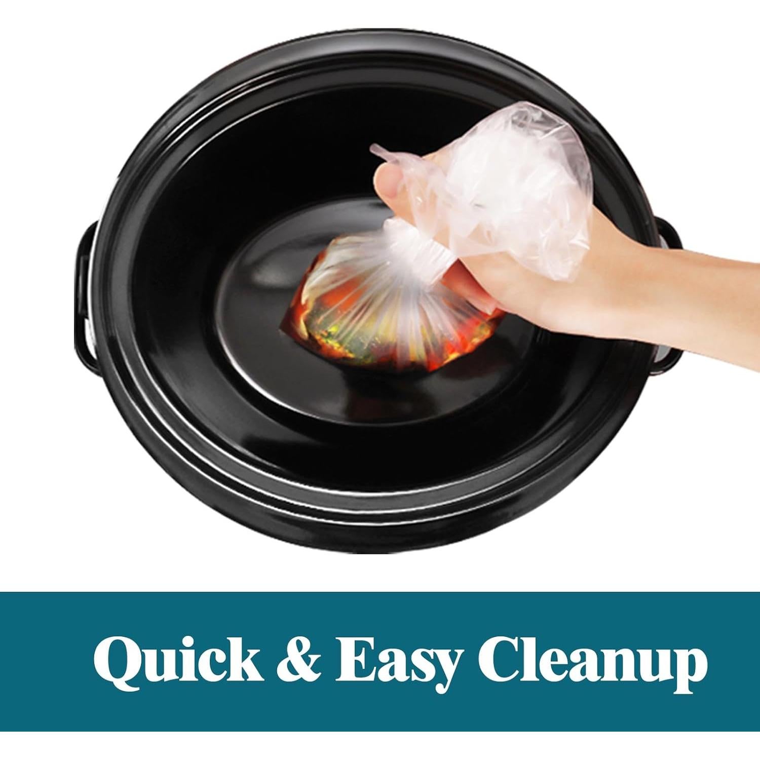 Forros Desechables para Olla de Cocción Lenta WZHSBSAQ 50 Unidades 35.56x55.88cm