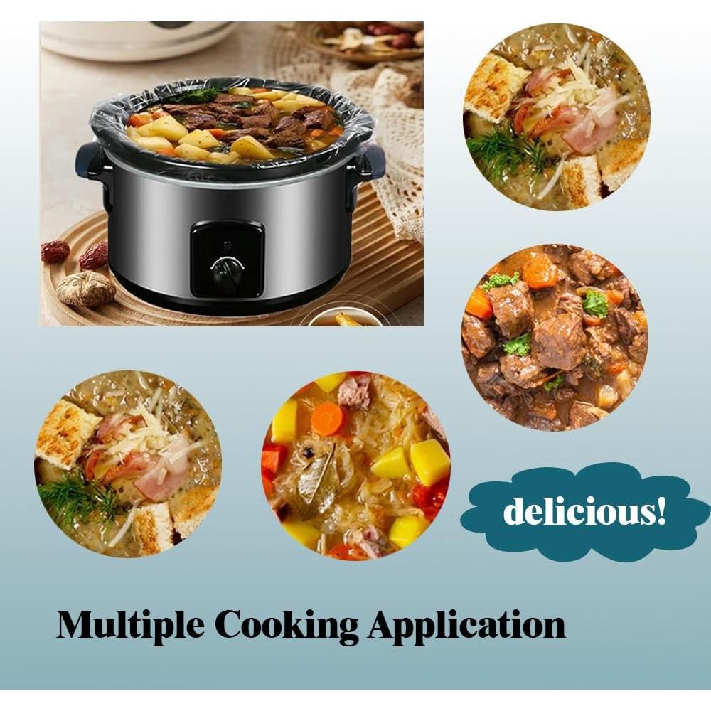 Forros Desechables para Olla de Cocción Lenta WZHSBSAQ 50 Unidades 35.56x55.88cm