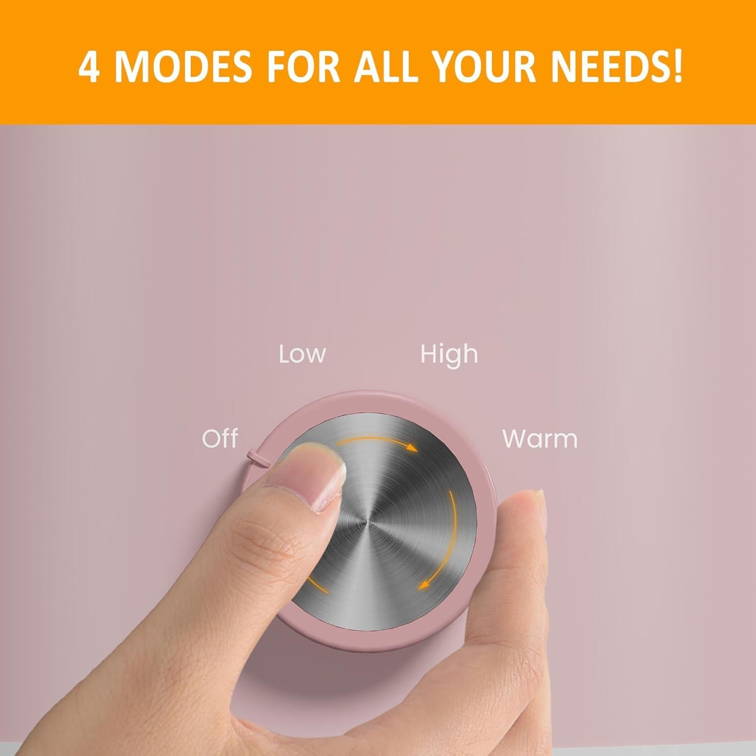 Olla de Cocción Lenta SUNVIVI 2QT Cerámica Desmontable Rosa