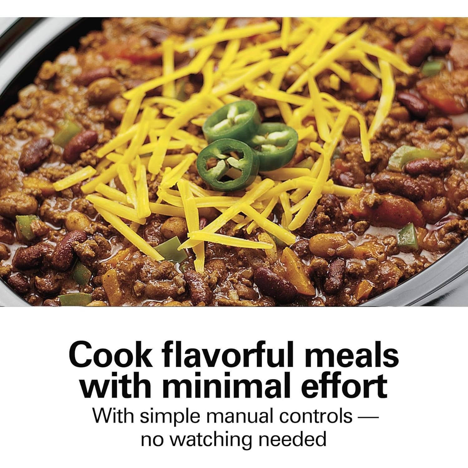 Olla de Cocción Lenta Hamilton Beach 7 Cuartos Portátil