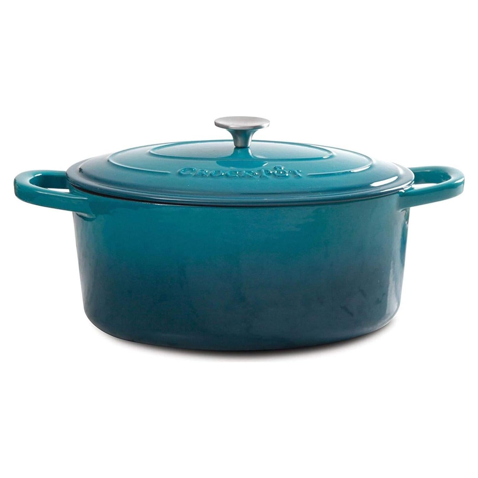 Horno Holandés Crock-Pot Artisan 7L Hierro Fundido Enameled Teal
