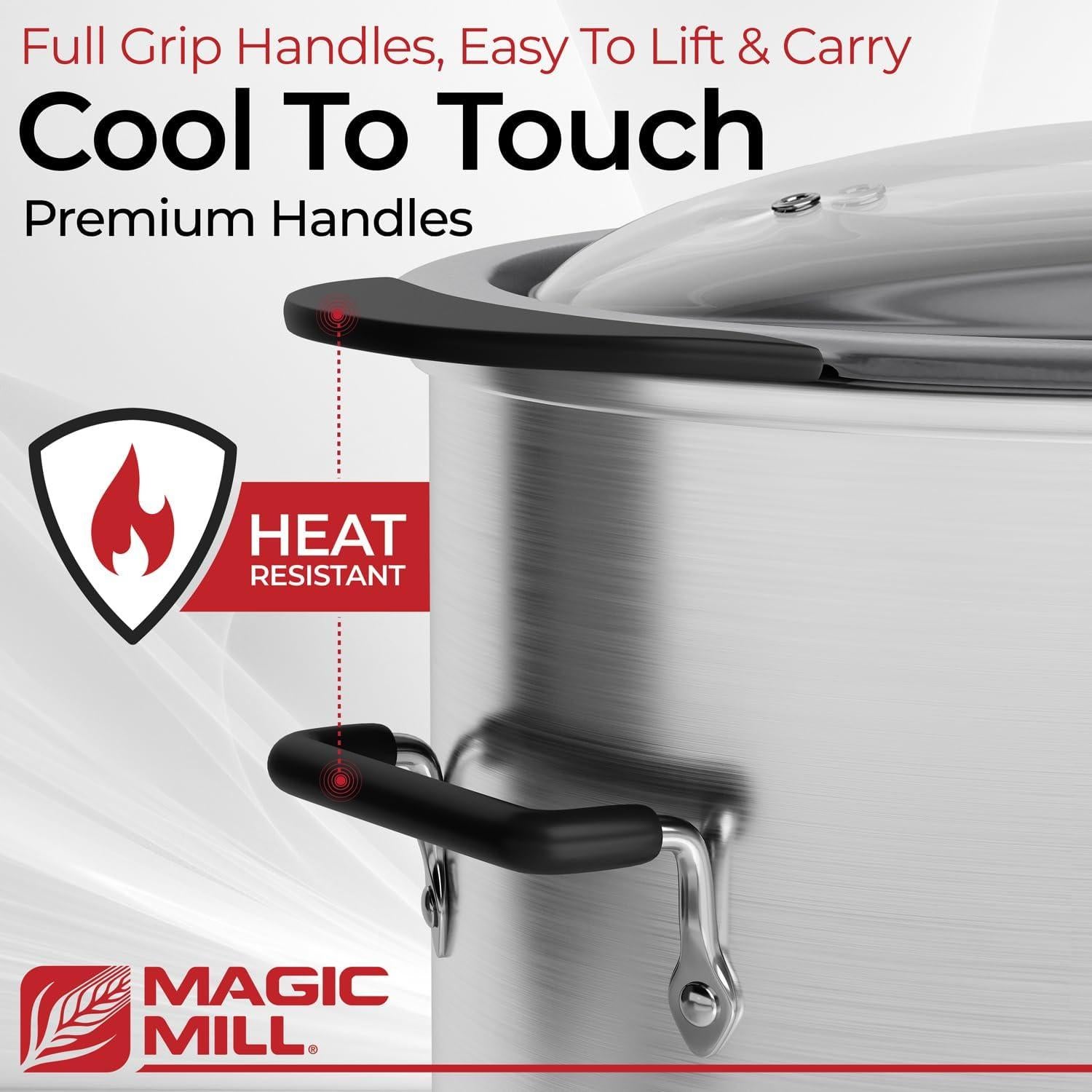 Olla de Cocción Lenta Magic Mill 10 Litros Ovalada Antiadherente