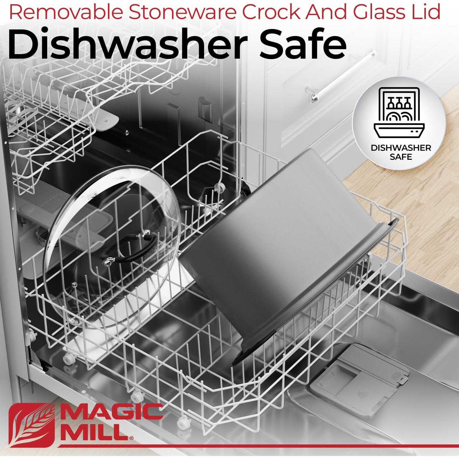 Olla de Cocción Lenta Magic Mill 10 Litros Ovalada Antiadherente