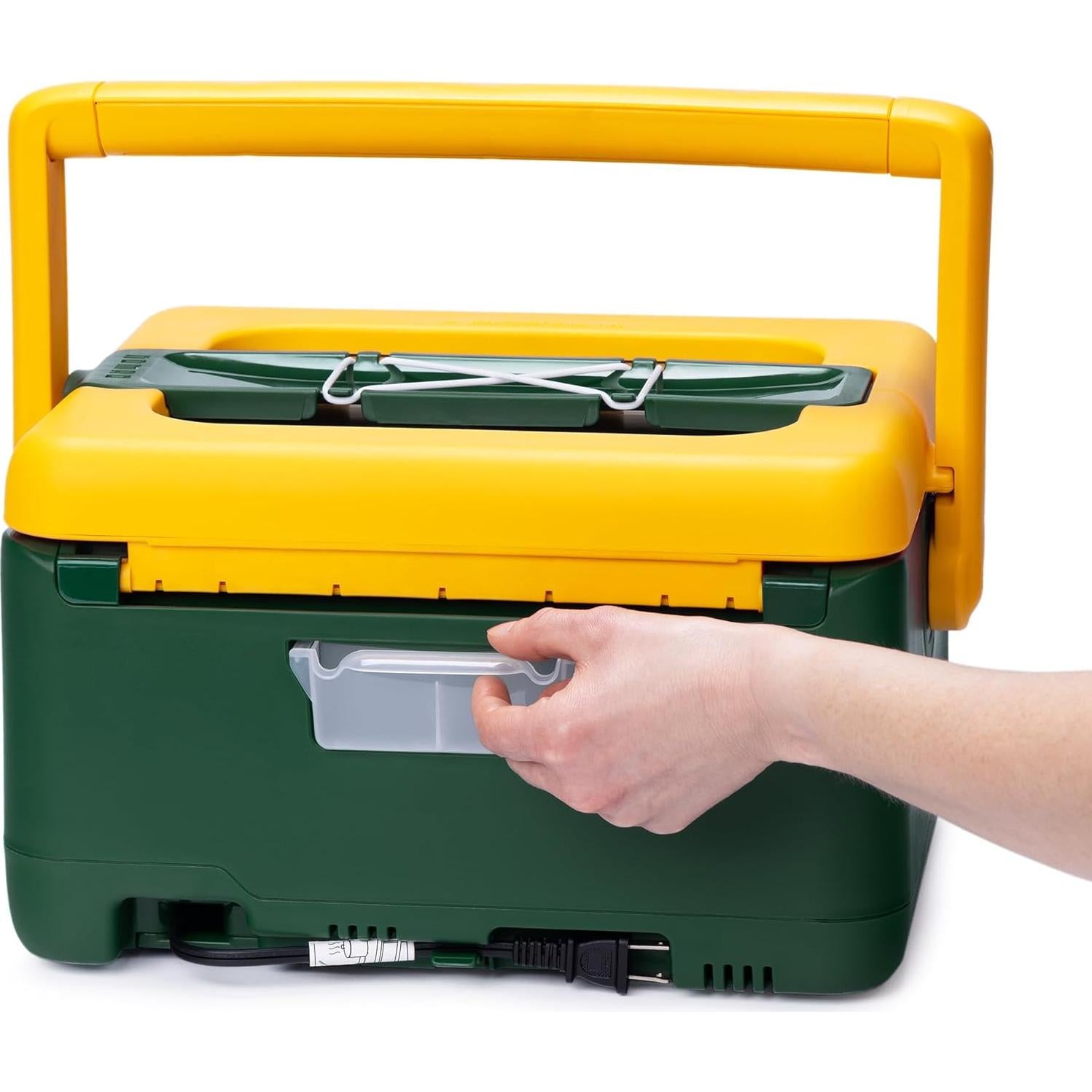 Olla de Cocción Lenta Presto 8 Cuartos Verde/Oro para Viajar