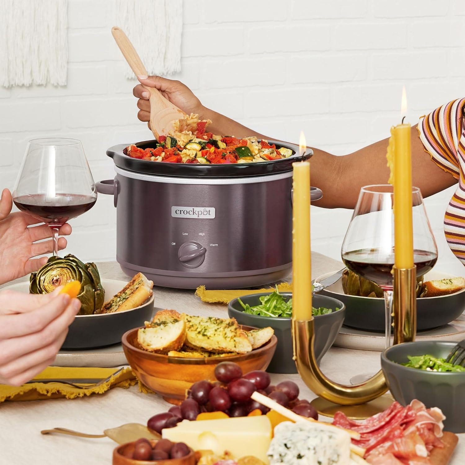 Olla de Cocción Lenta Crock-Pot 4.5L Manual 3 Configuraciones